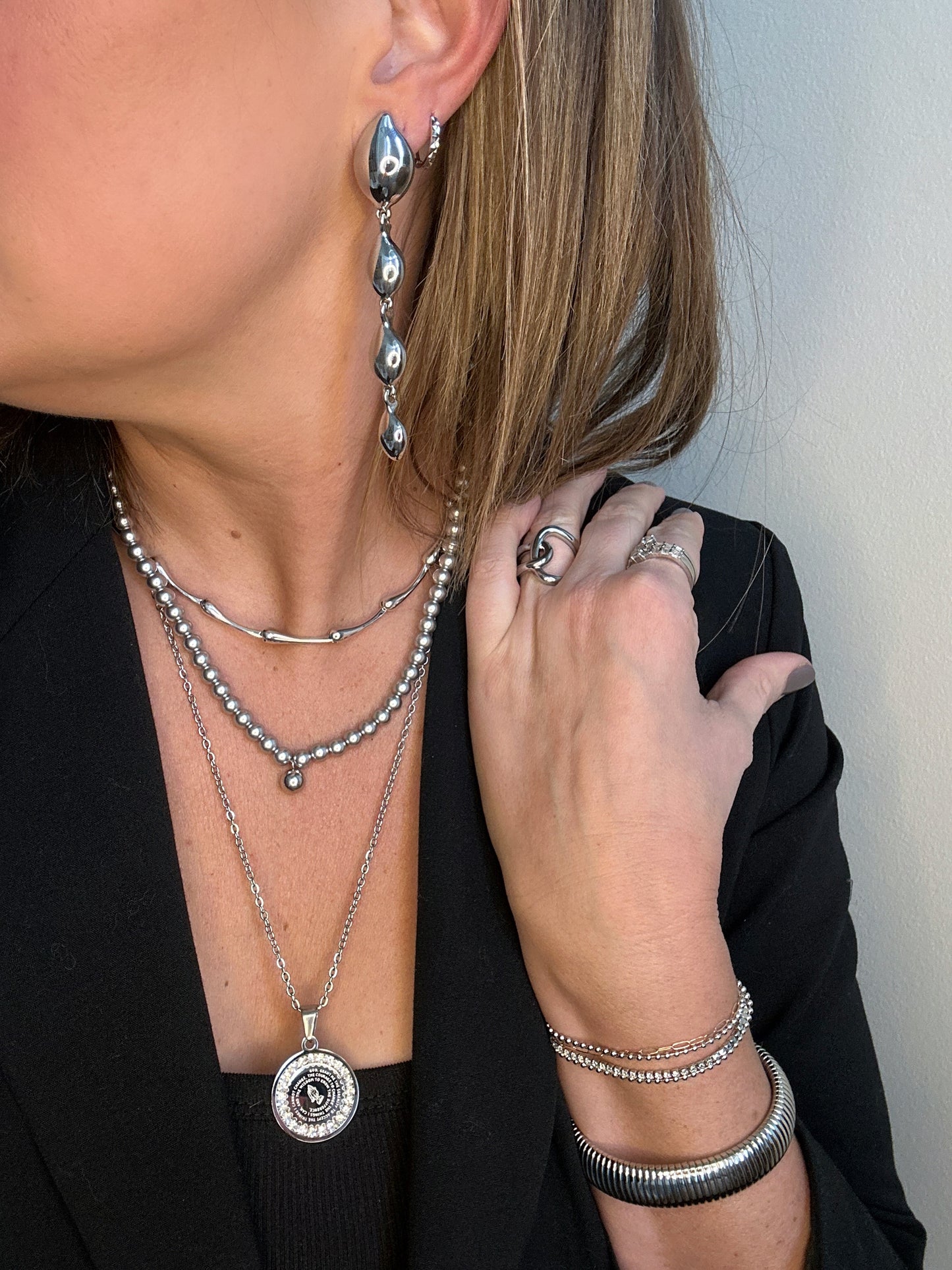 Delicate Silver Layers Bracelet
