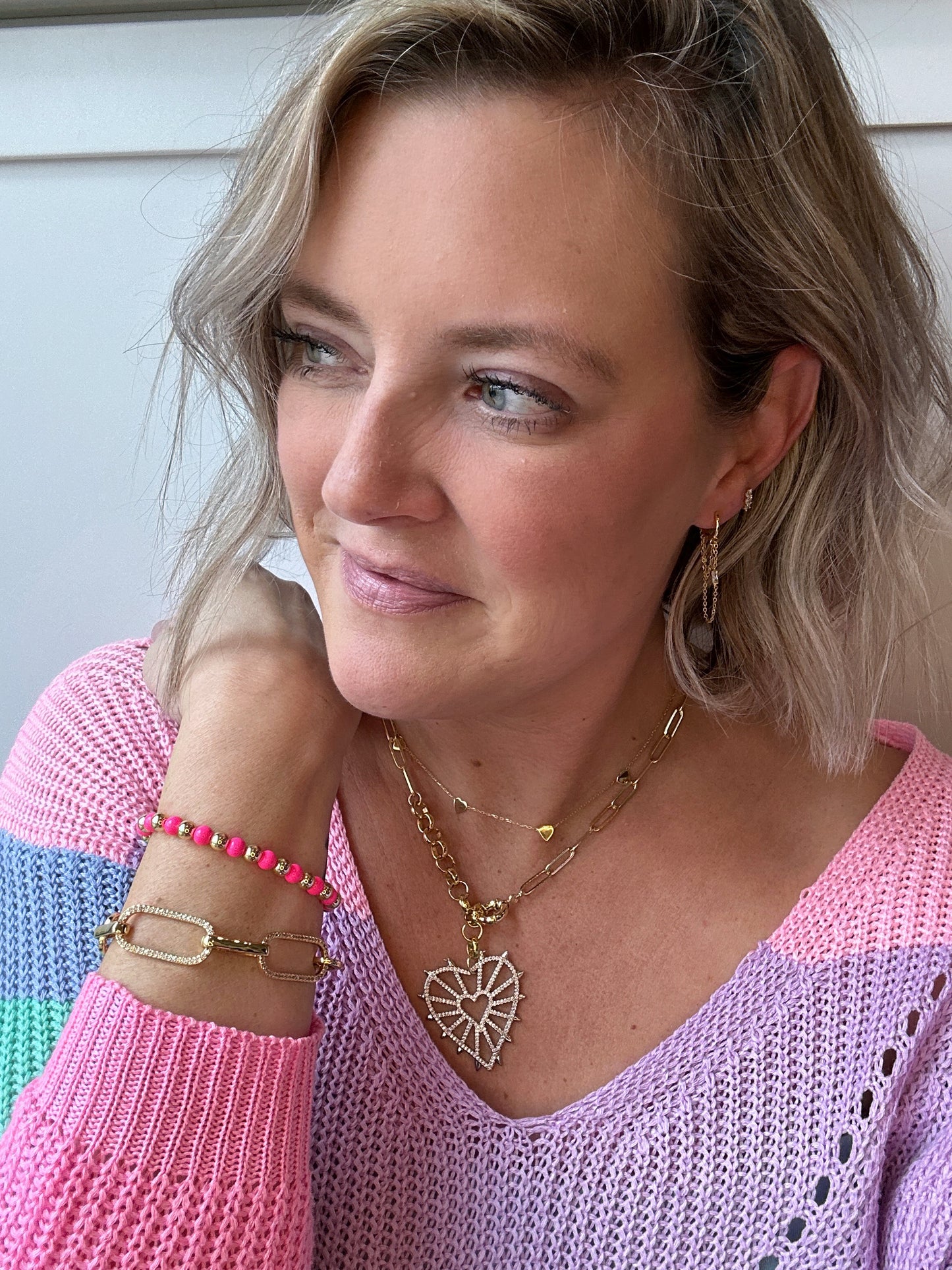 Electric Feel in Pink Bracelet