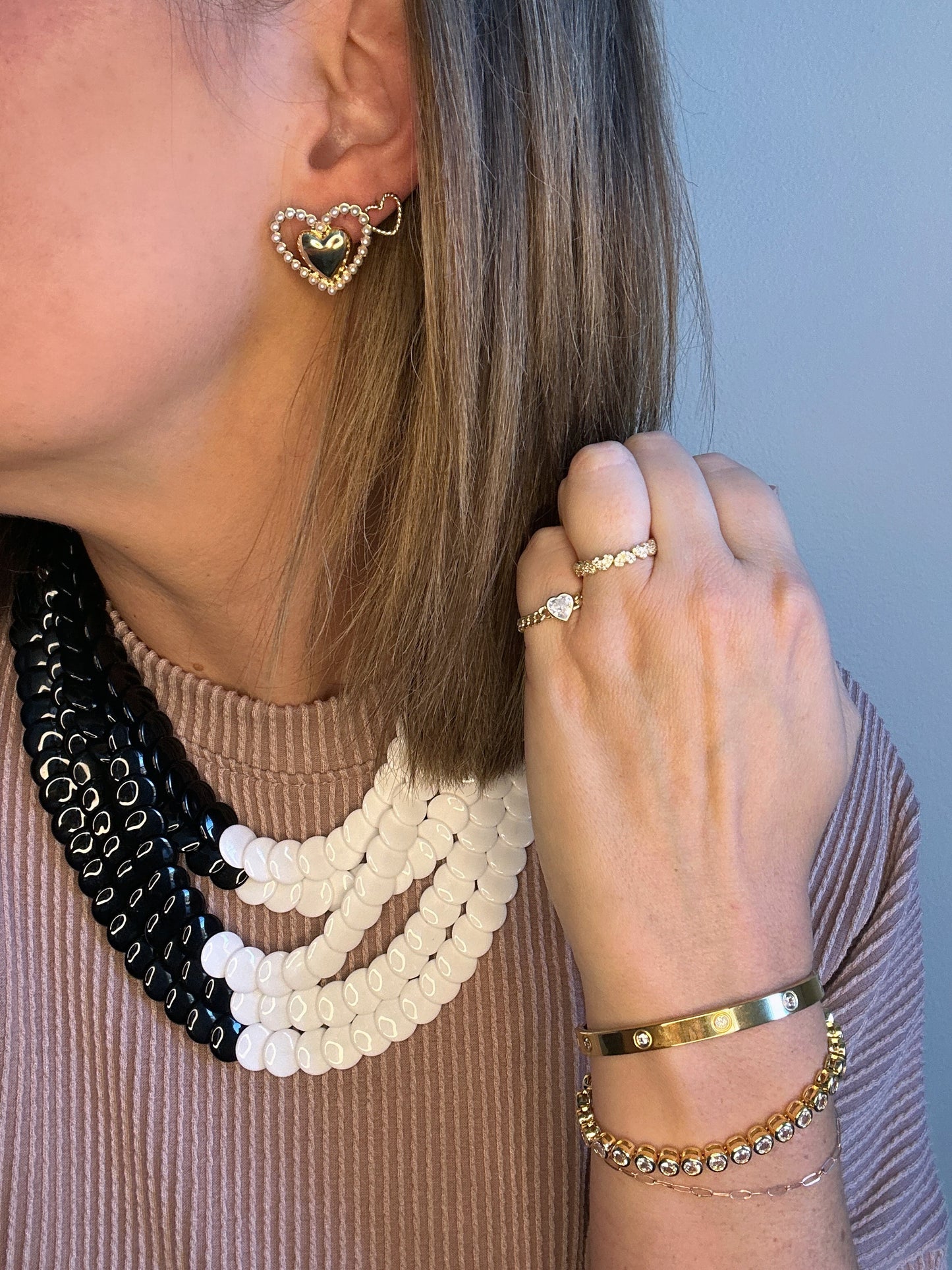 Heart Chain Ring