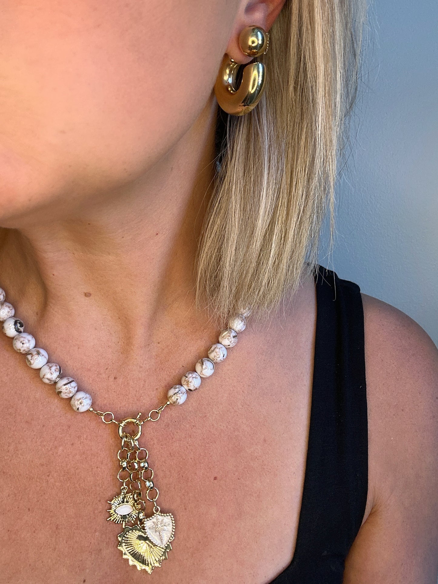 Beaded Charm Necklace