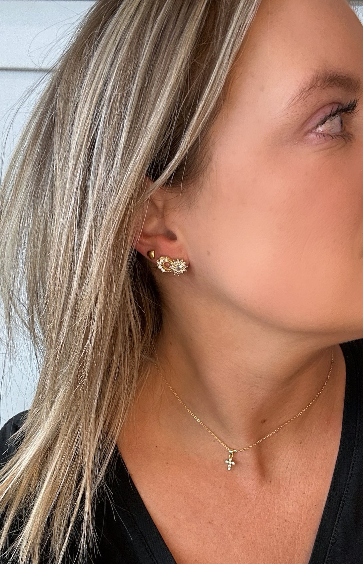 Diamond Sun Studs