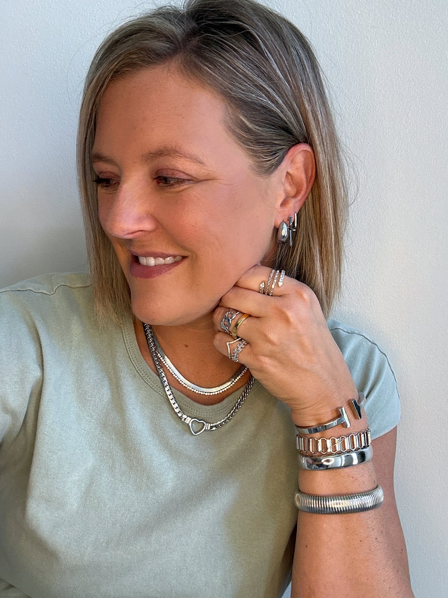 Sadie T Silver Bracelet