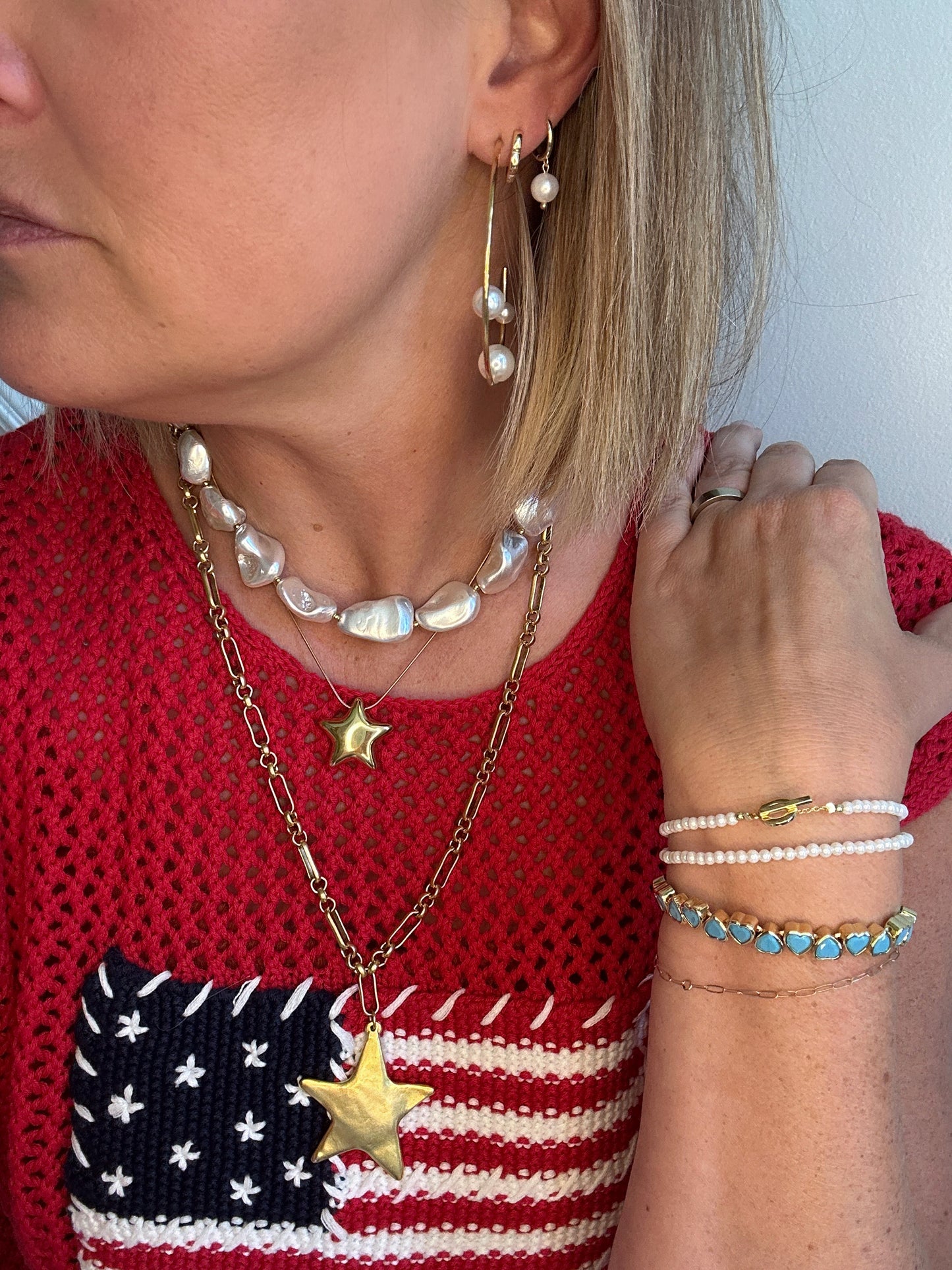 Blue Heart Bracelet