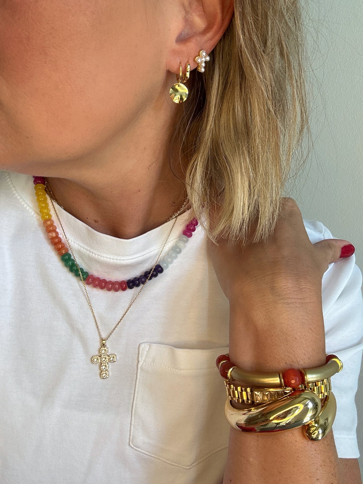 Cat's Eye Rust Bracelet