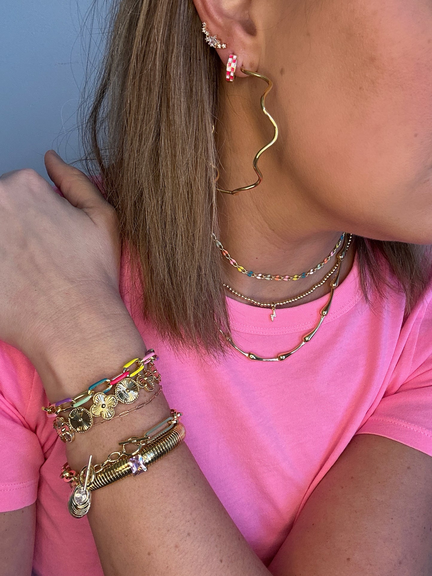 Diamond Shell Gold Bracelet