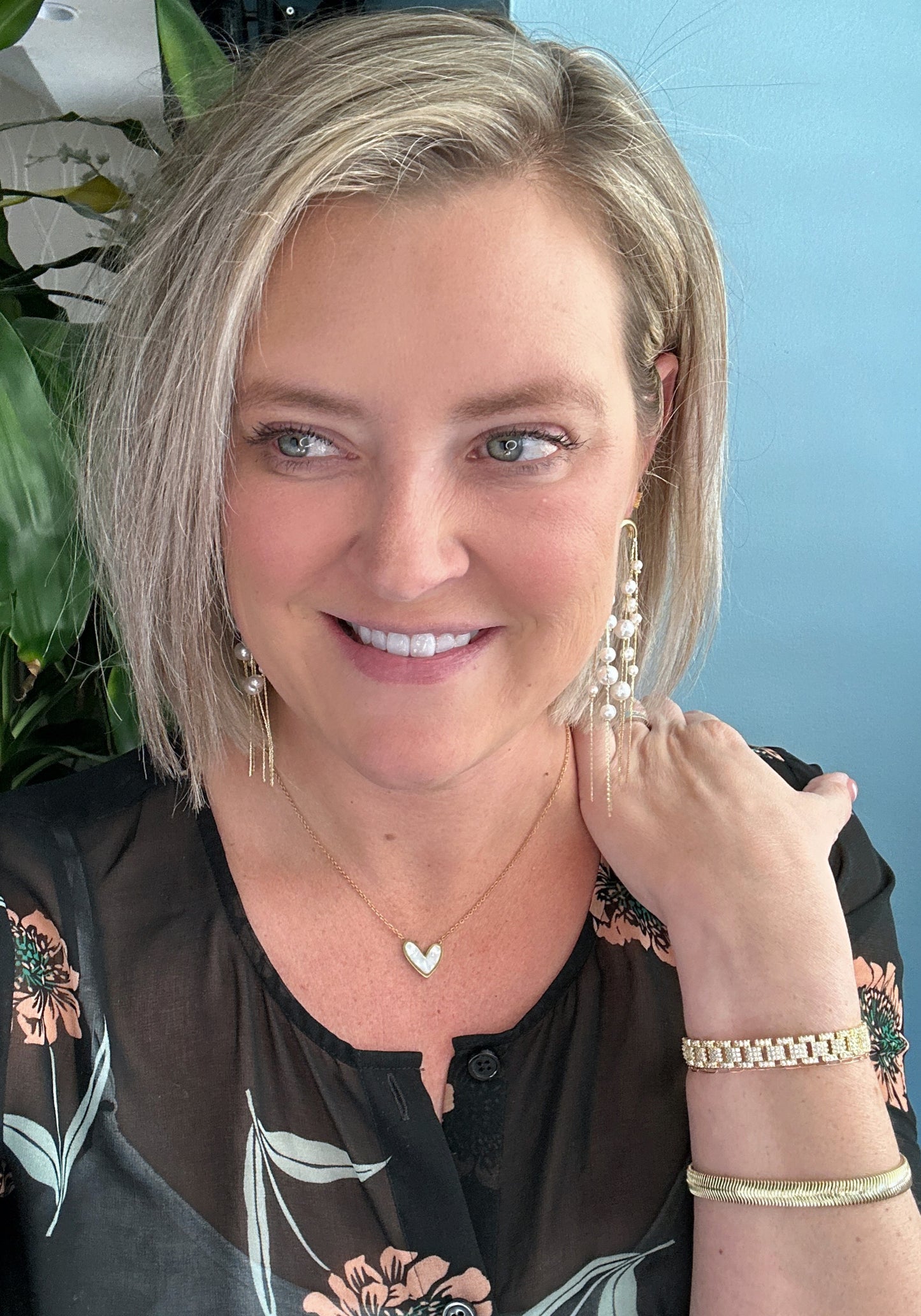Mother of Pearl Heart Necklace