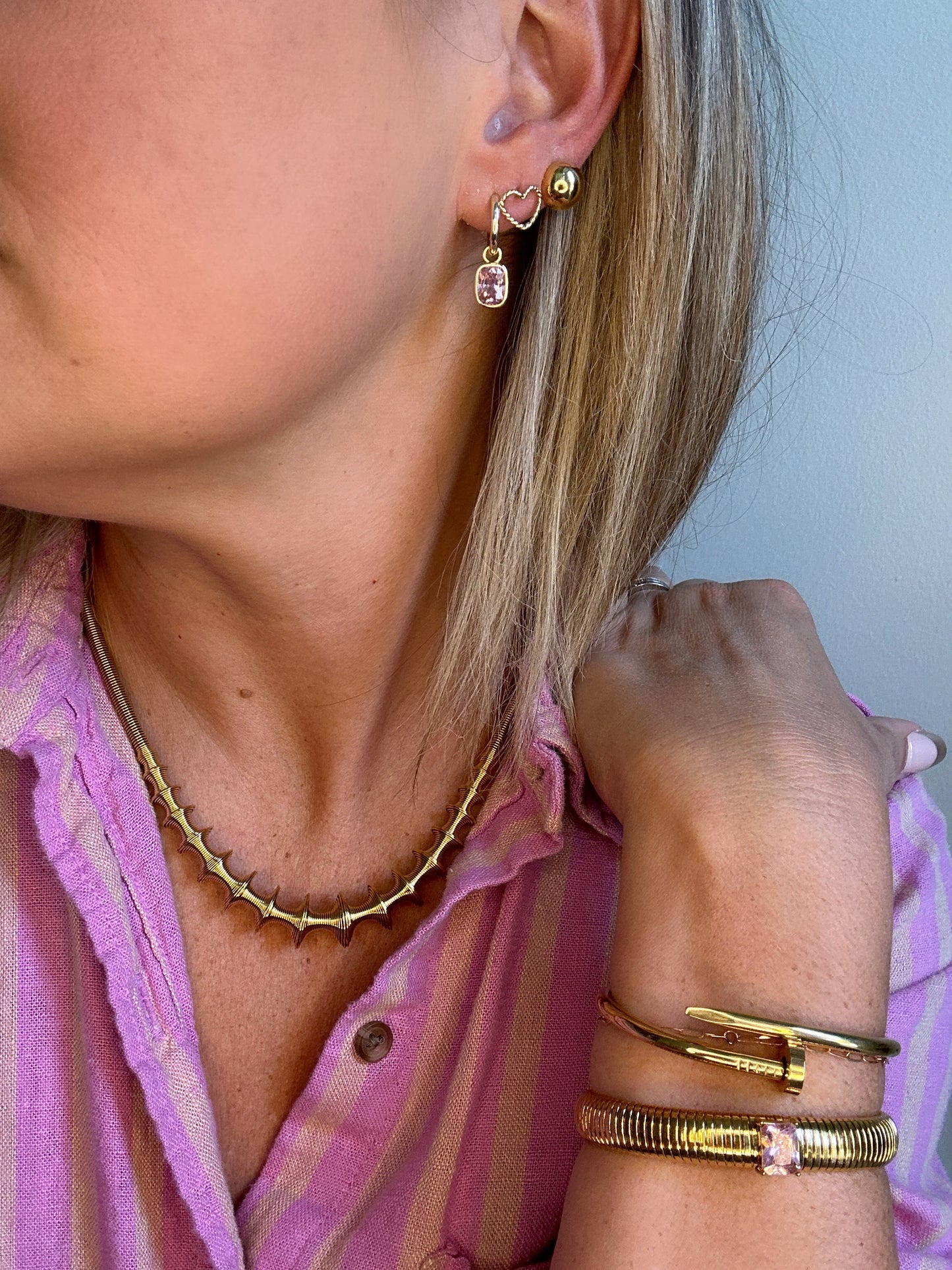 Rope Heart Studs