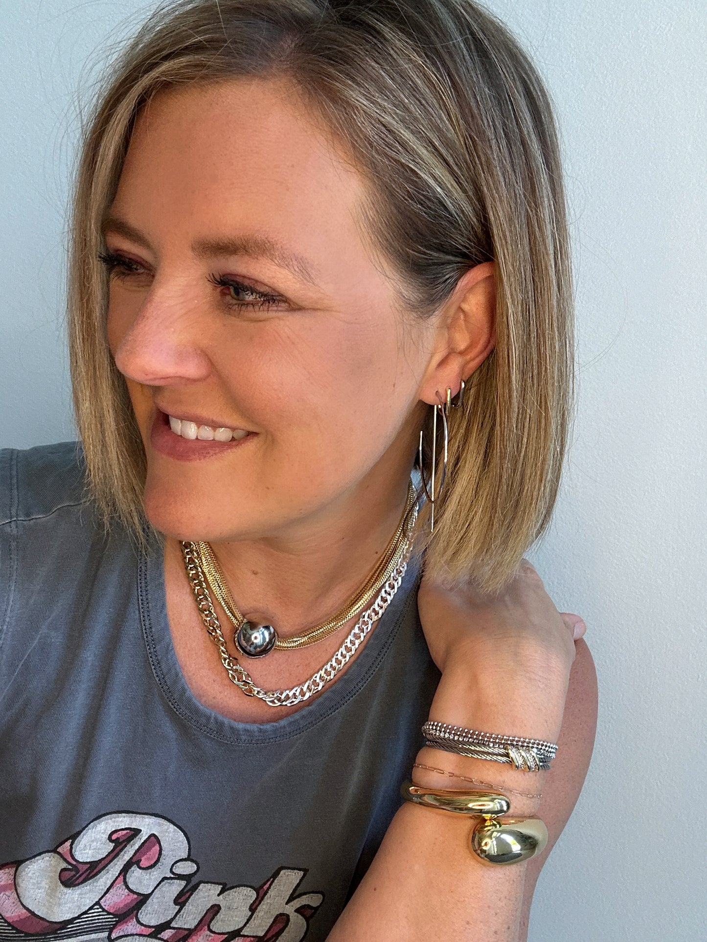 Delicate Silver Layers Bracelet