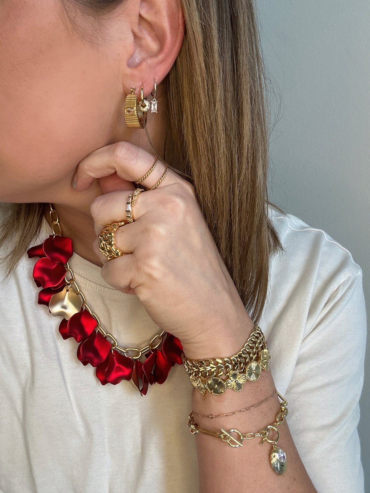 Diamond Shell Gold Bracelet
