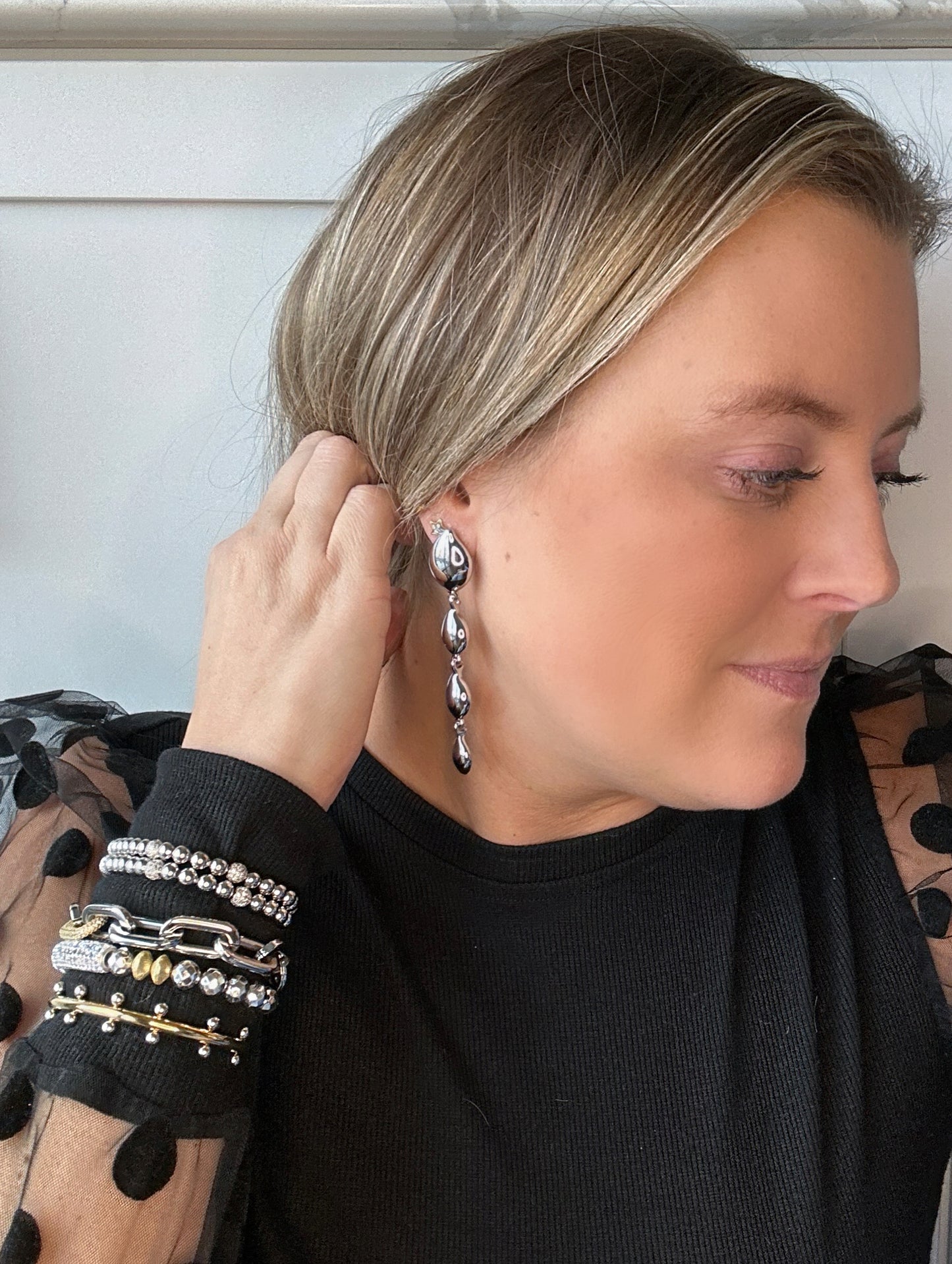 Cindy Gold Studded Cuff