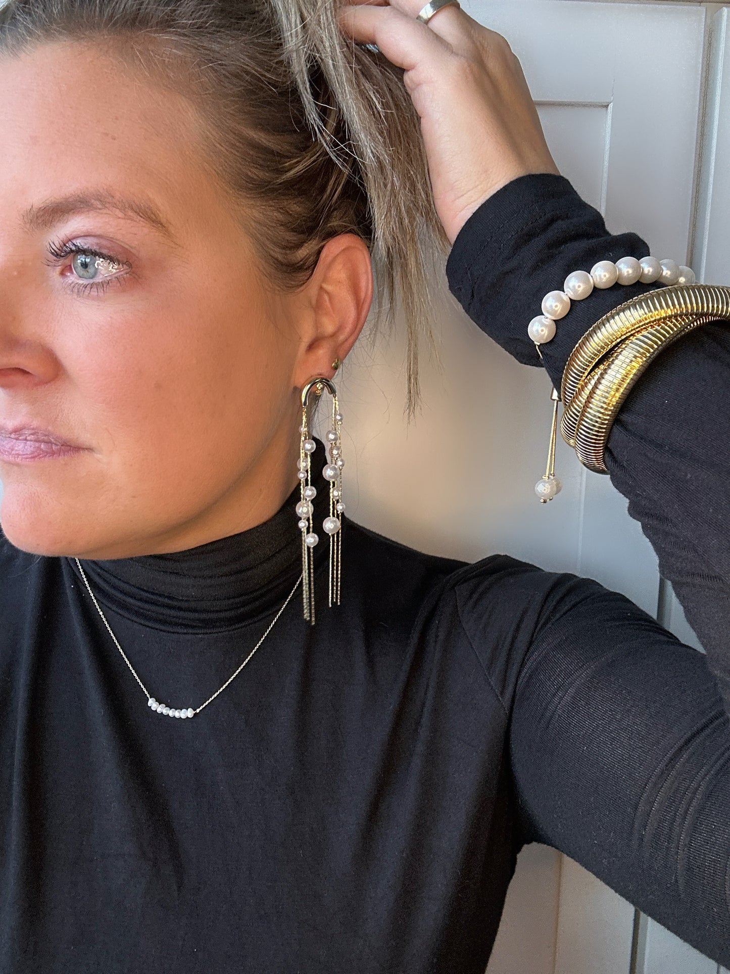 Raining Pearls Earring