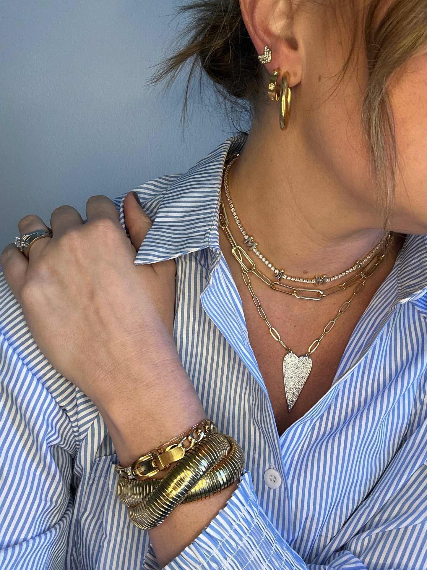 Gold Belt Bracelet
