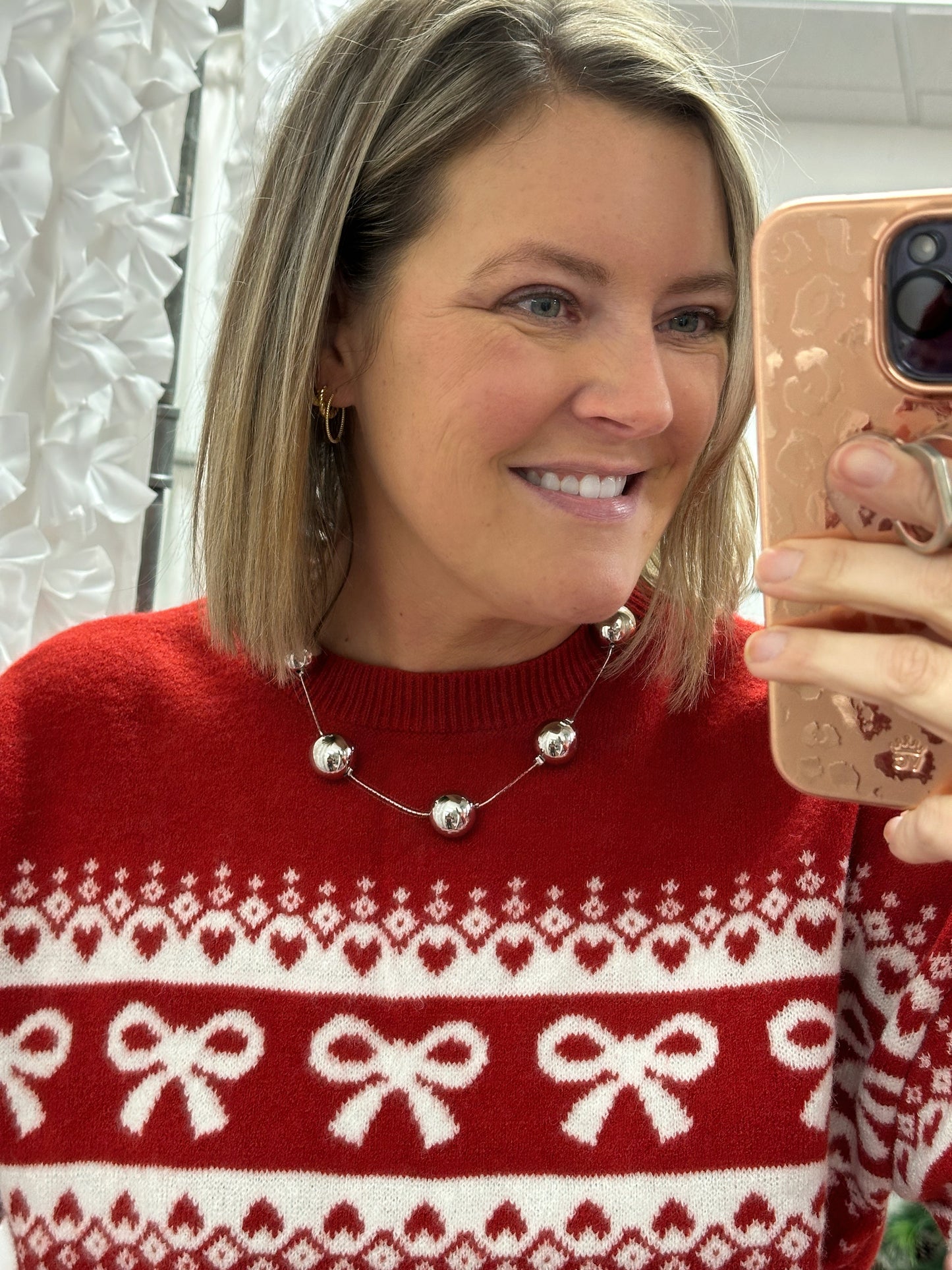 Silver Ball Necklace