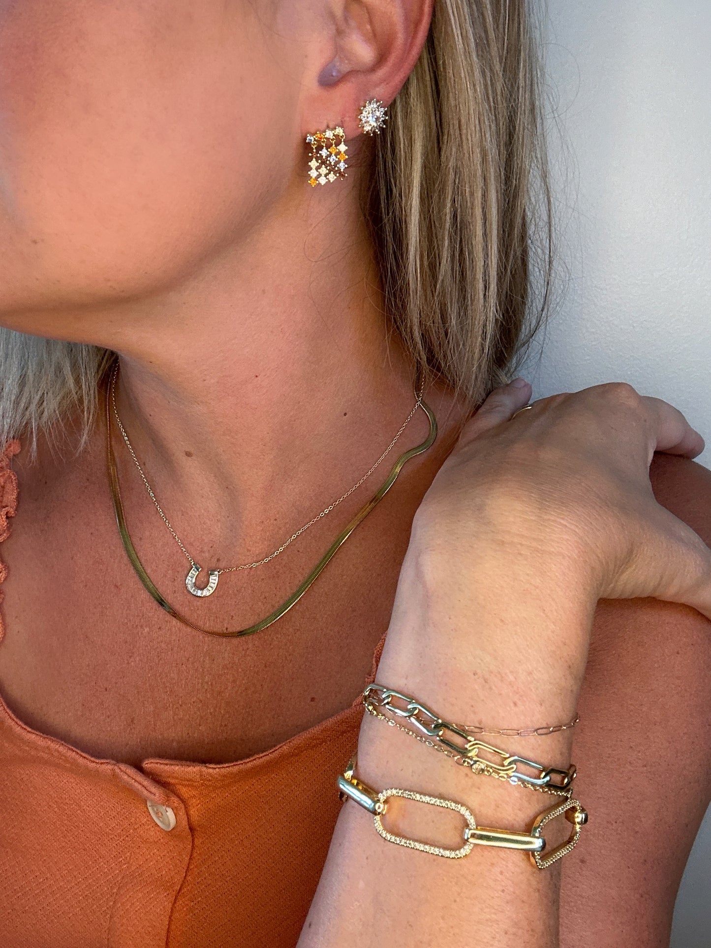 Diamond Sun Studs