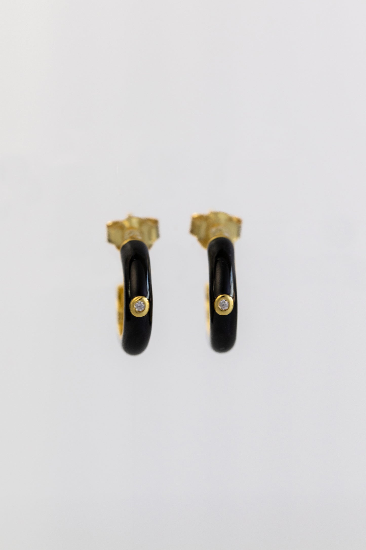 Twinkle Huggie Hoop Black