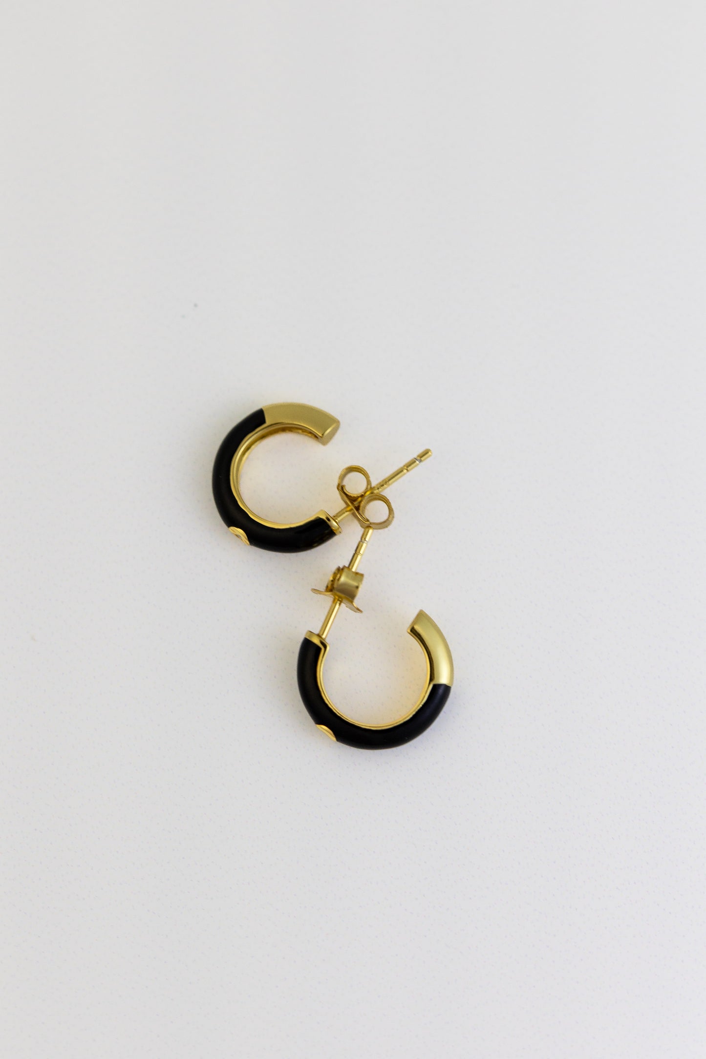 Twinkle Huggie Hoop Black