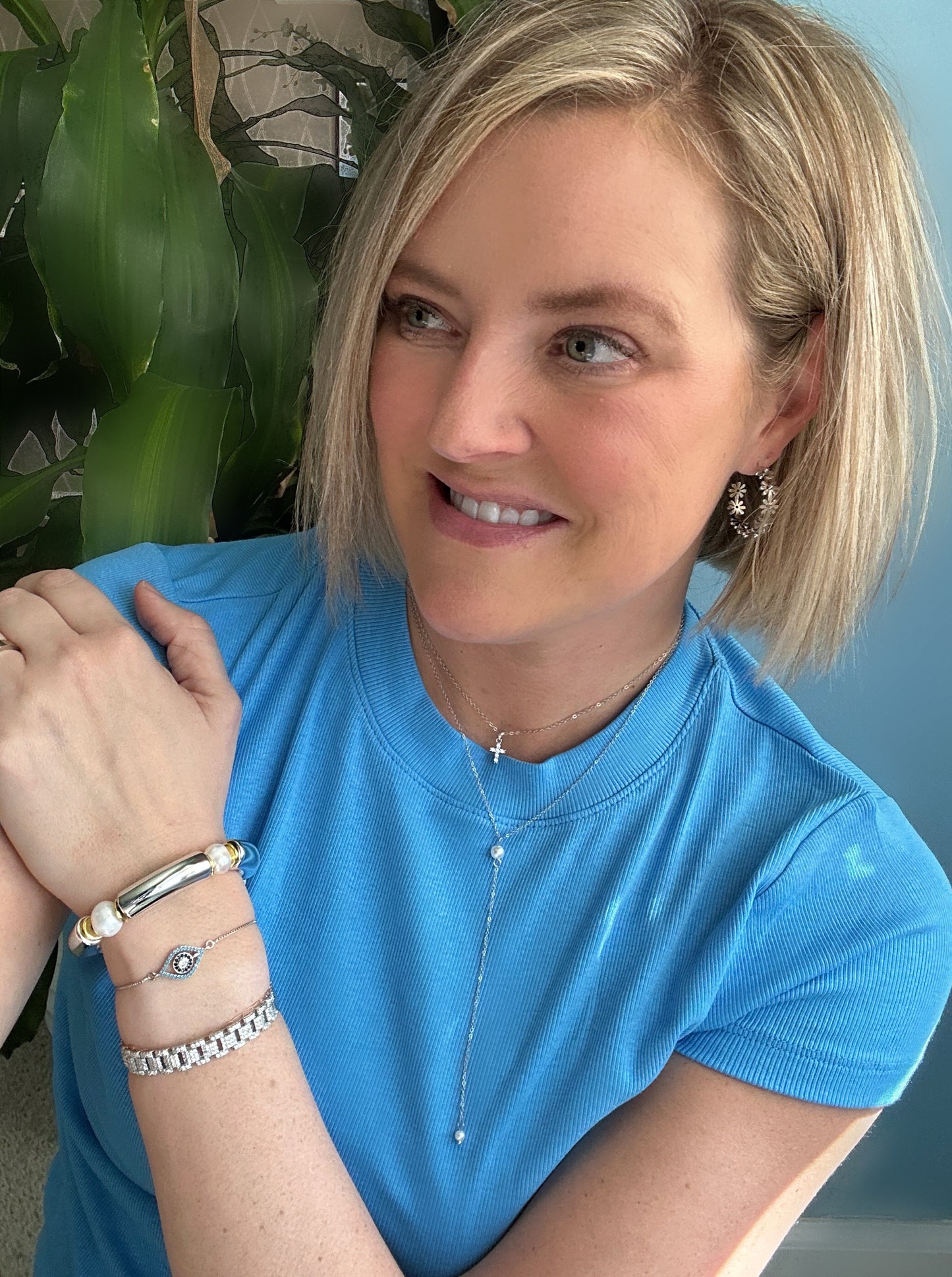 Silver Pearl Bracelet