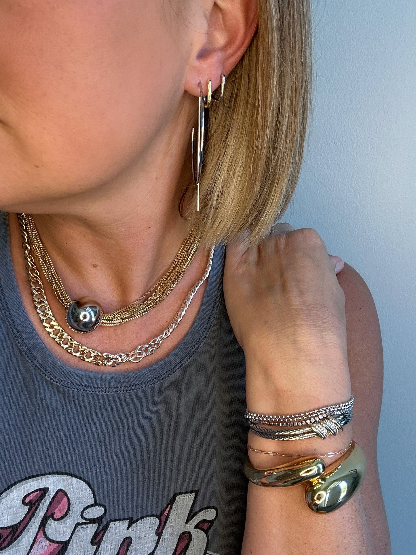 Delicate Silver Layers Bracelet