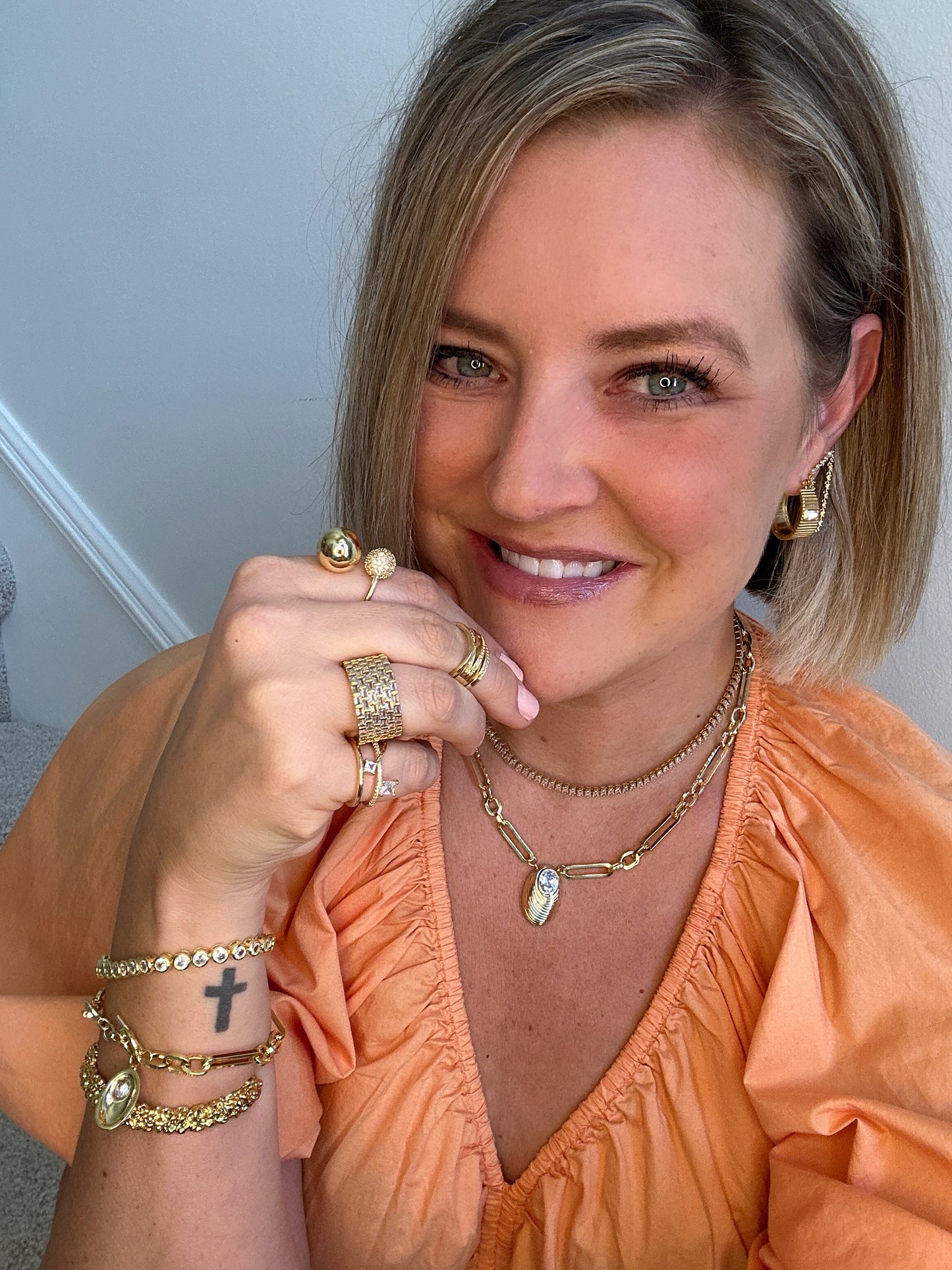 Diamond Shell Gold Bracelet