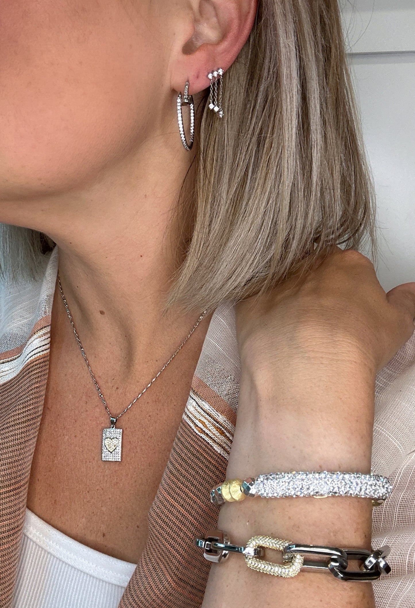 Mixed Heart Necklace