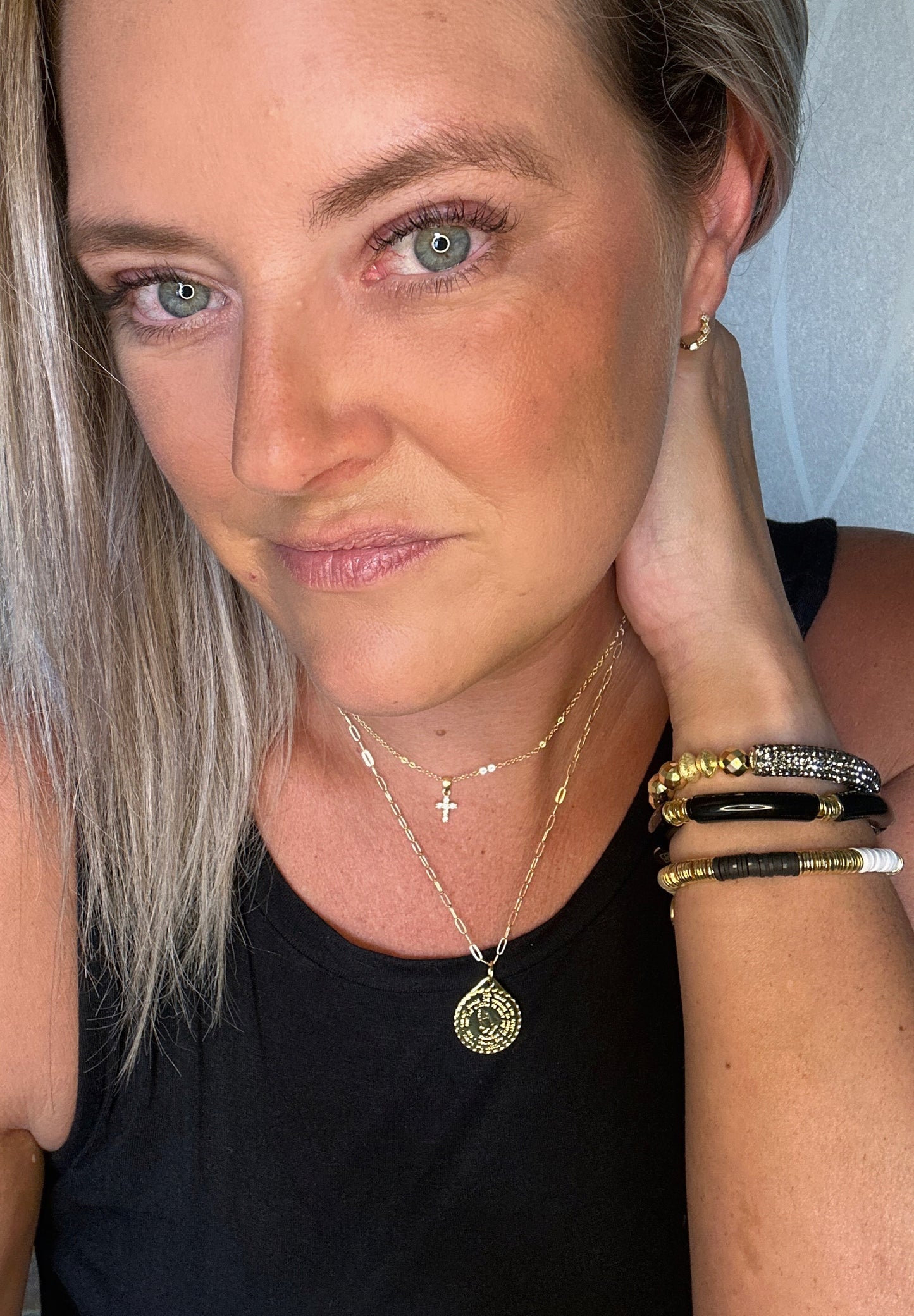 Wrist Candy Gold Black Bracelet