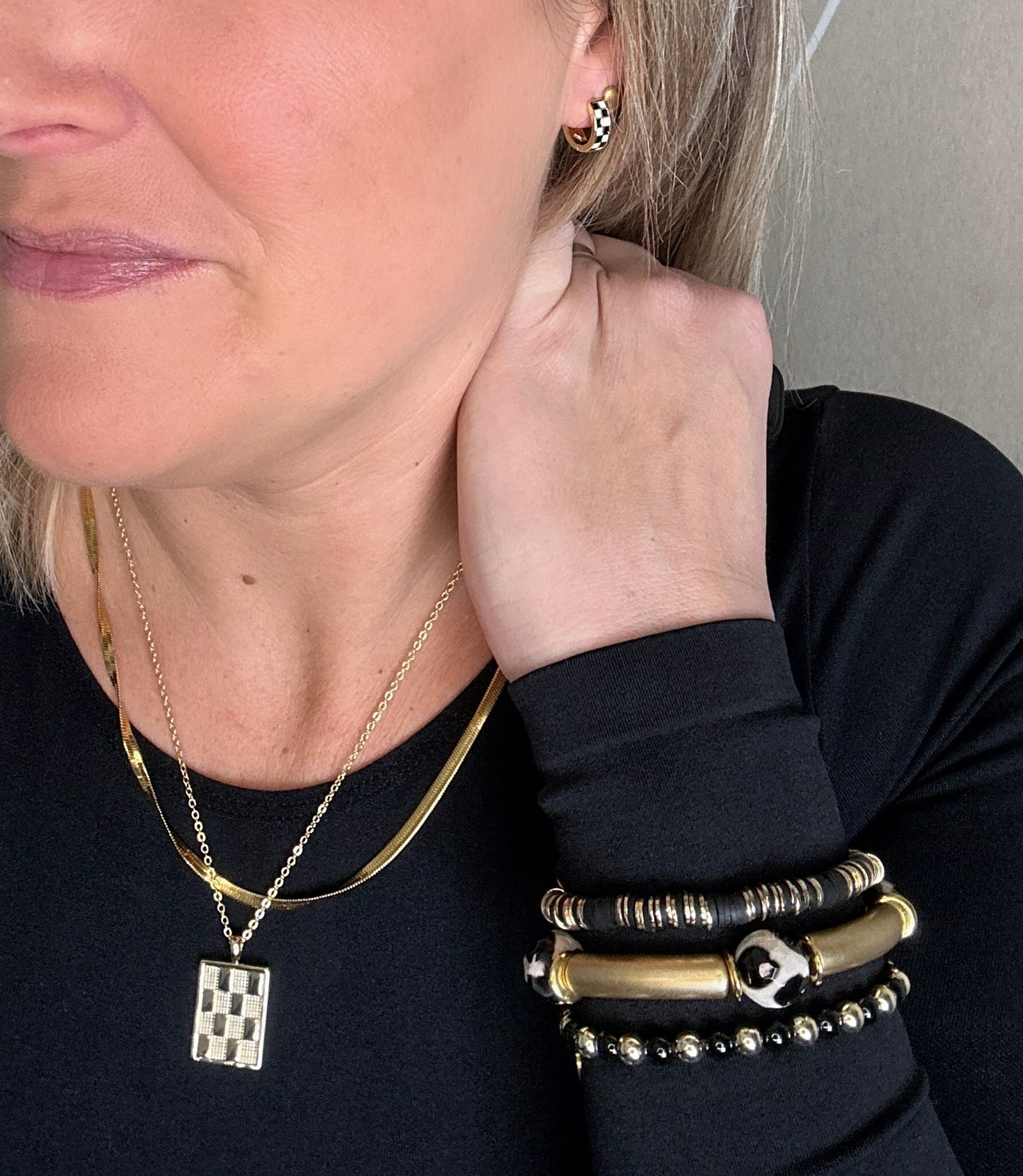 Love Em Black/Gold Bracelet