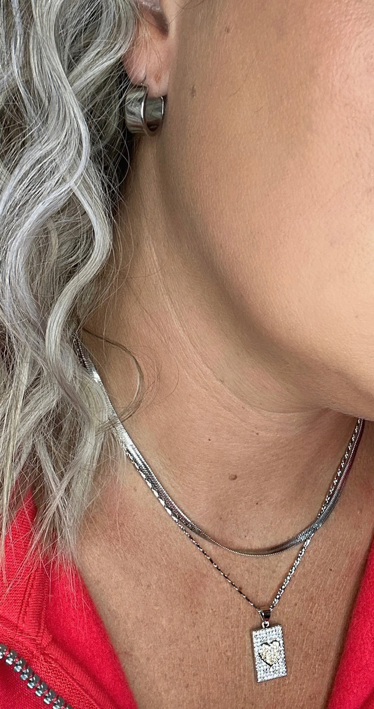 Mini Silver Hoop