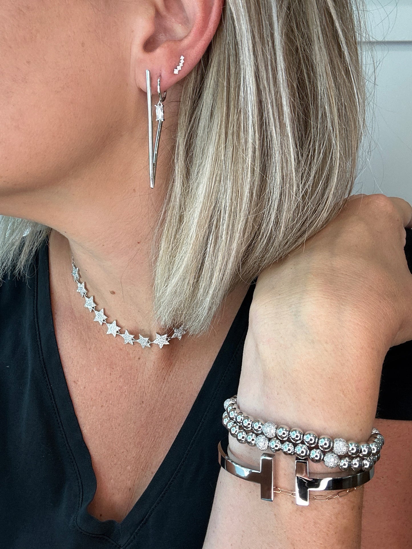 Sadie T Silver Bracelet