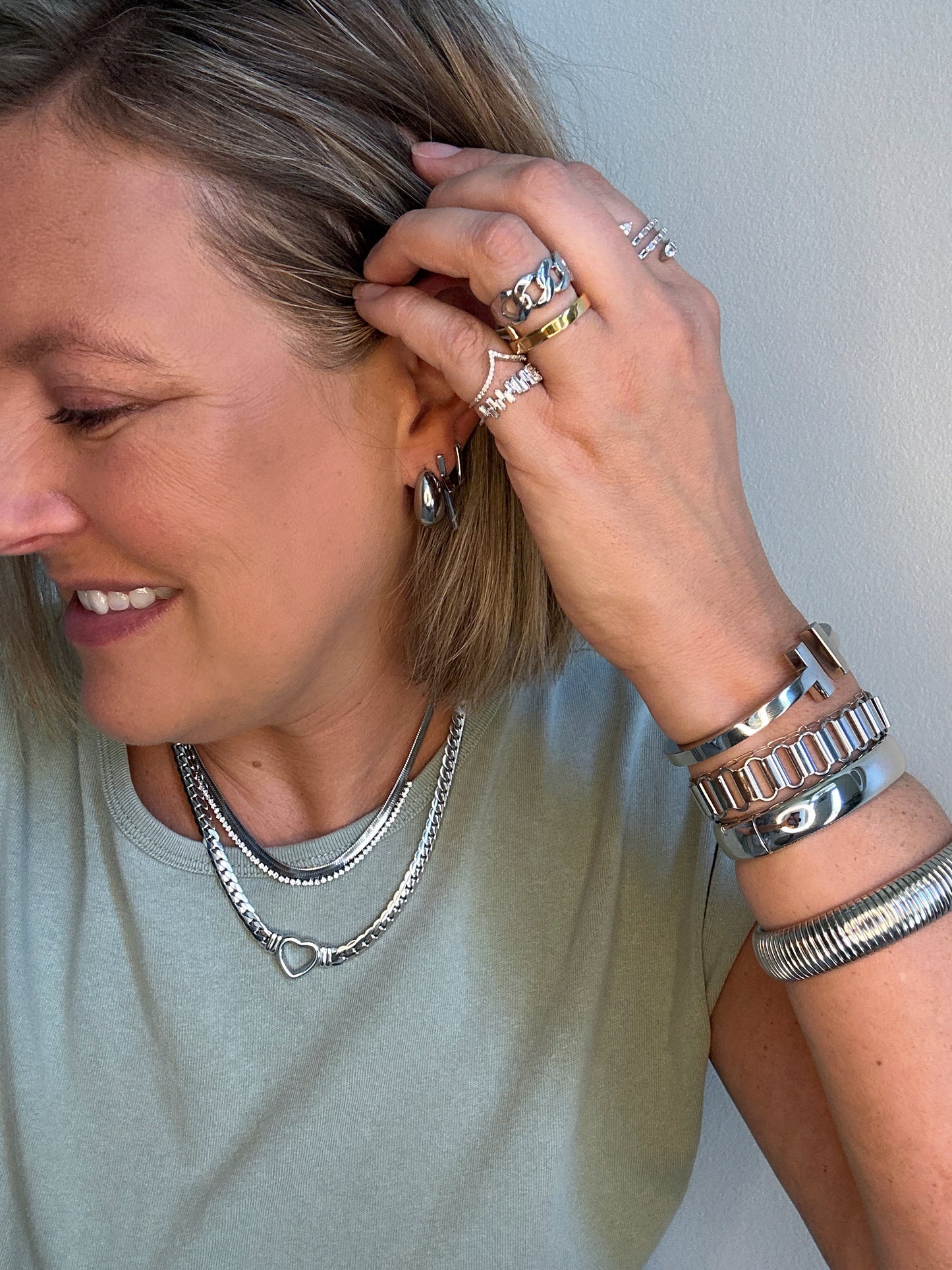Sadie T Silver Bracelet