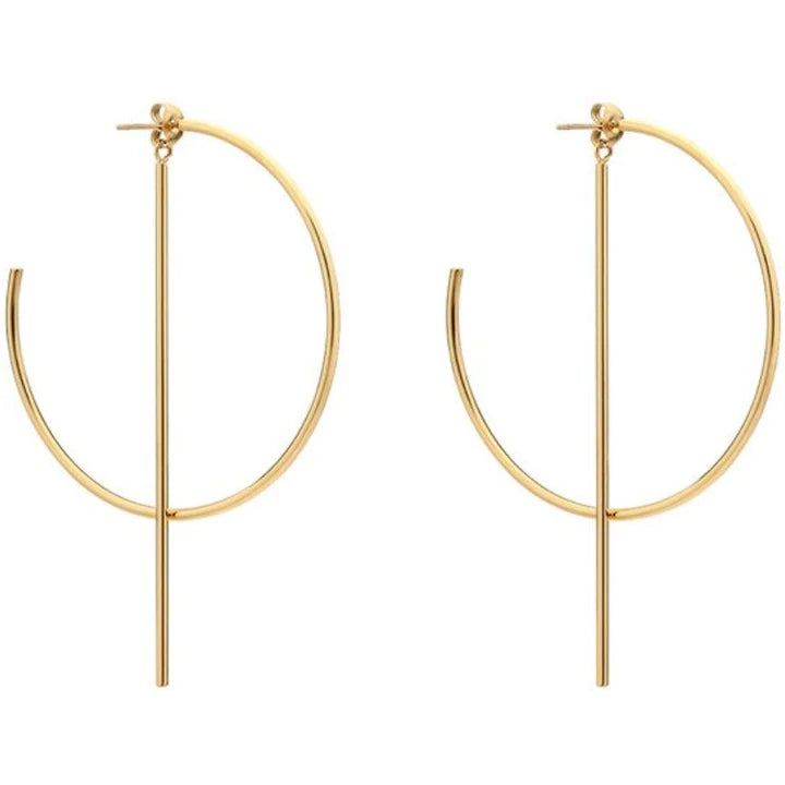 Bar Hoop Earrings