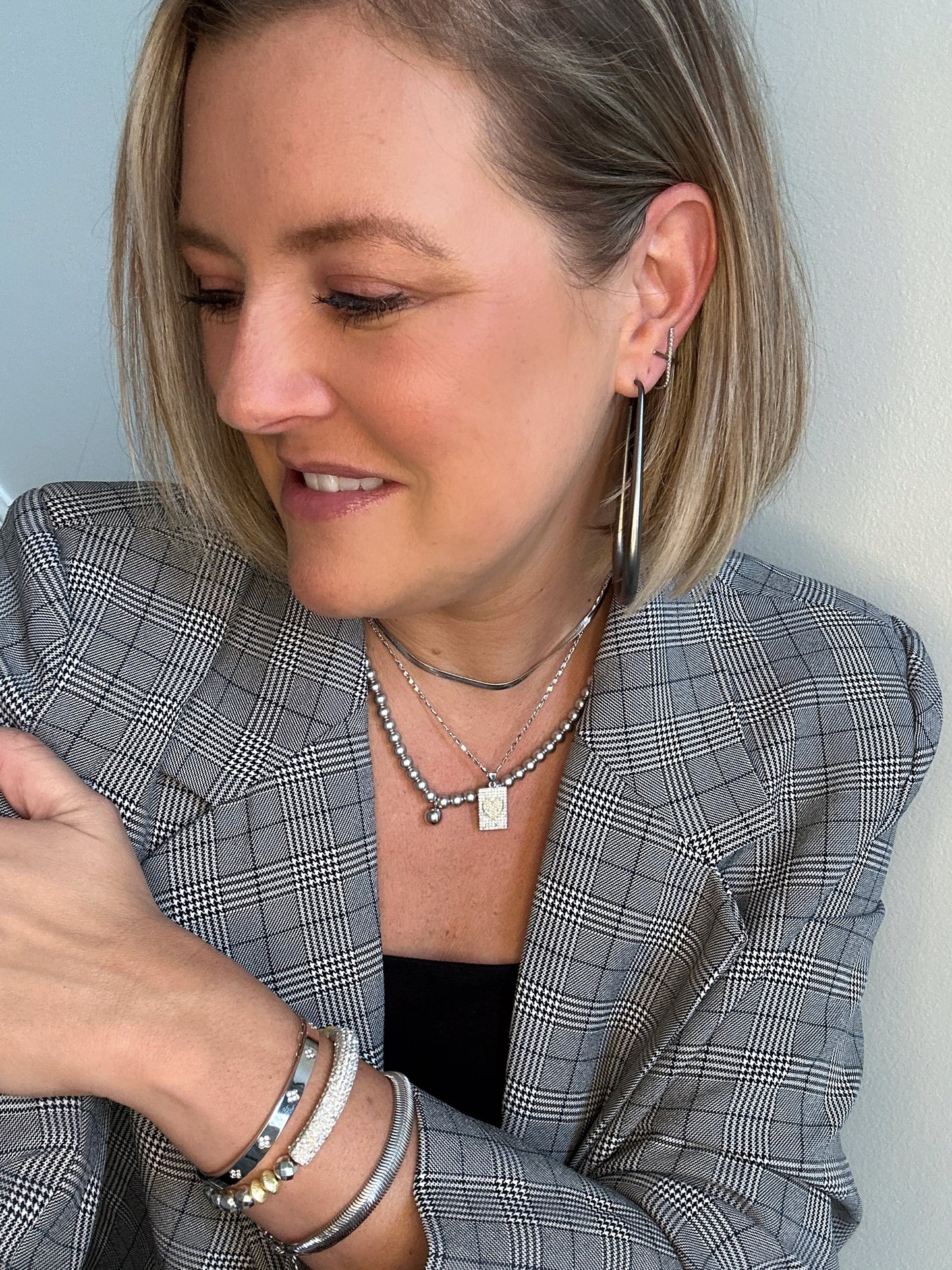 Fancy-Like Silver Bracelet