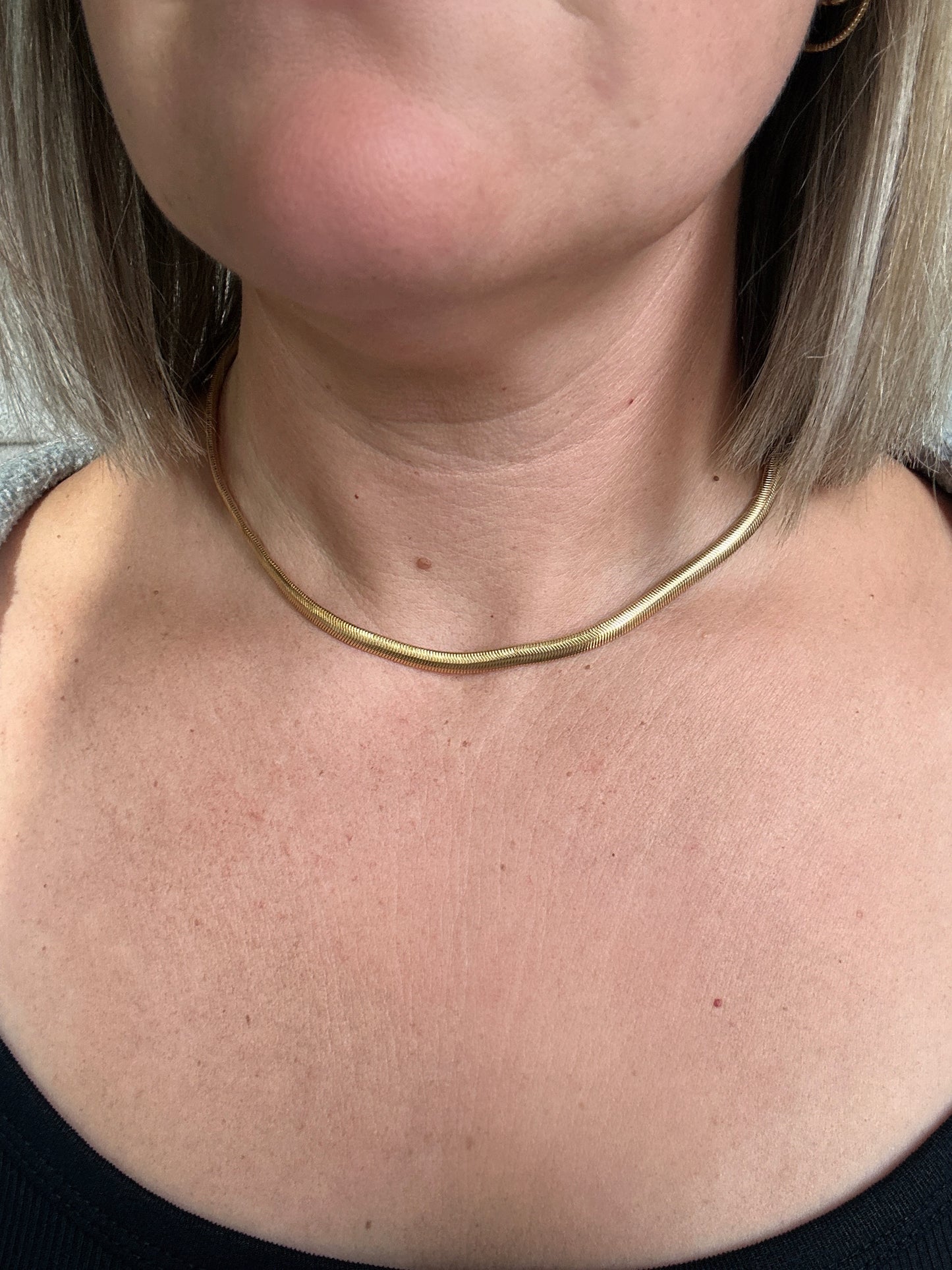 Thick Herringbone Necklace