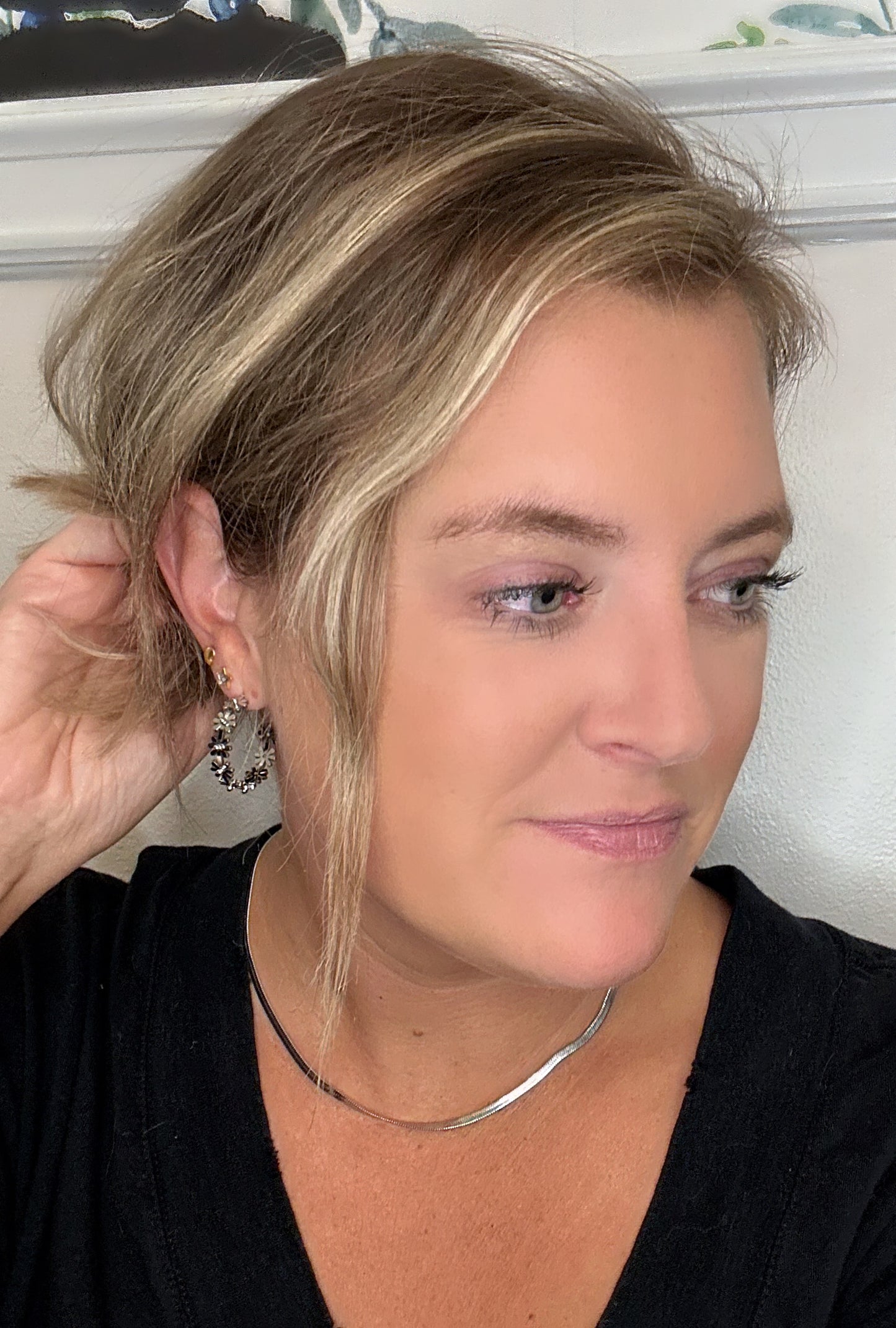 Silver Herringbone Necklace