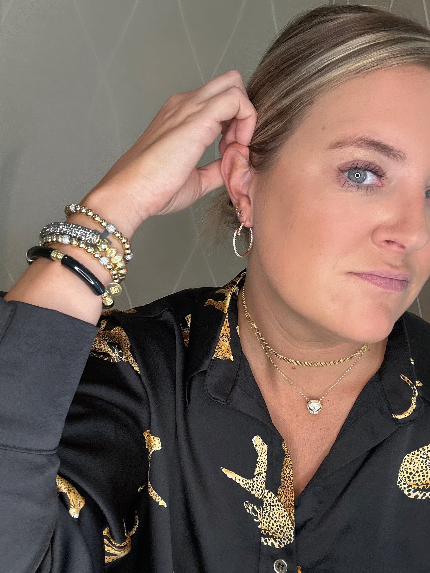 Wrist Candy Gold Black Bracelet