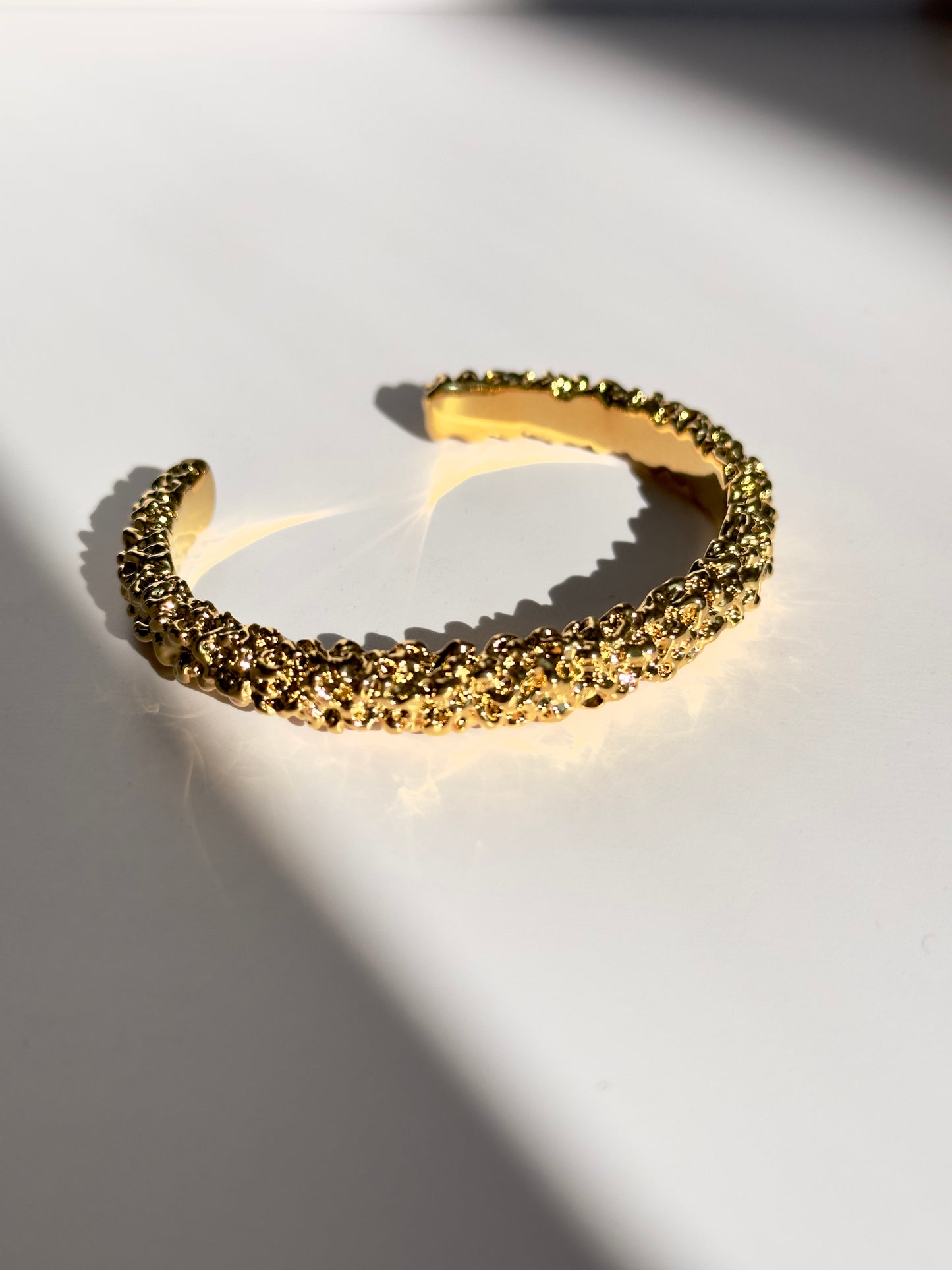 Hammered Gold Cuff