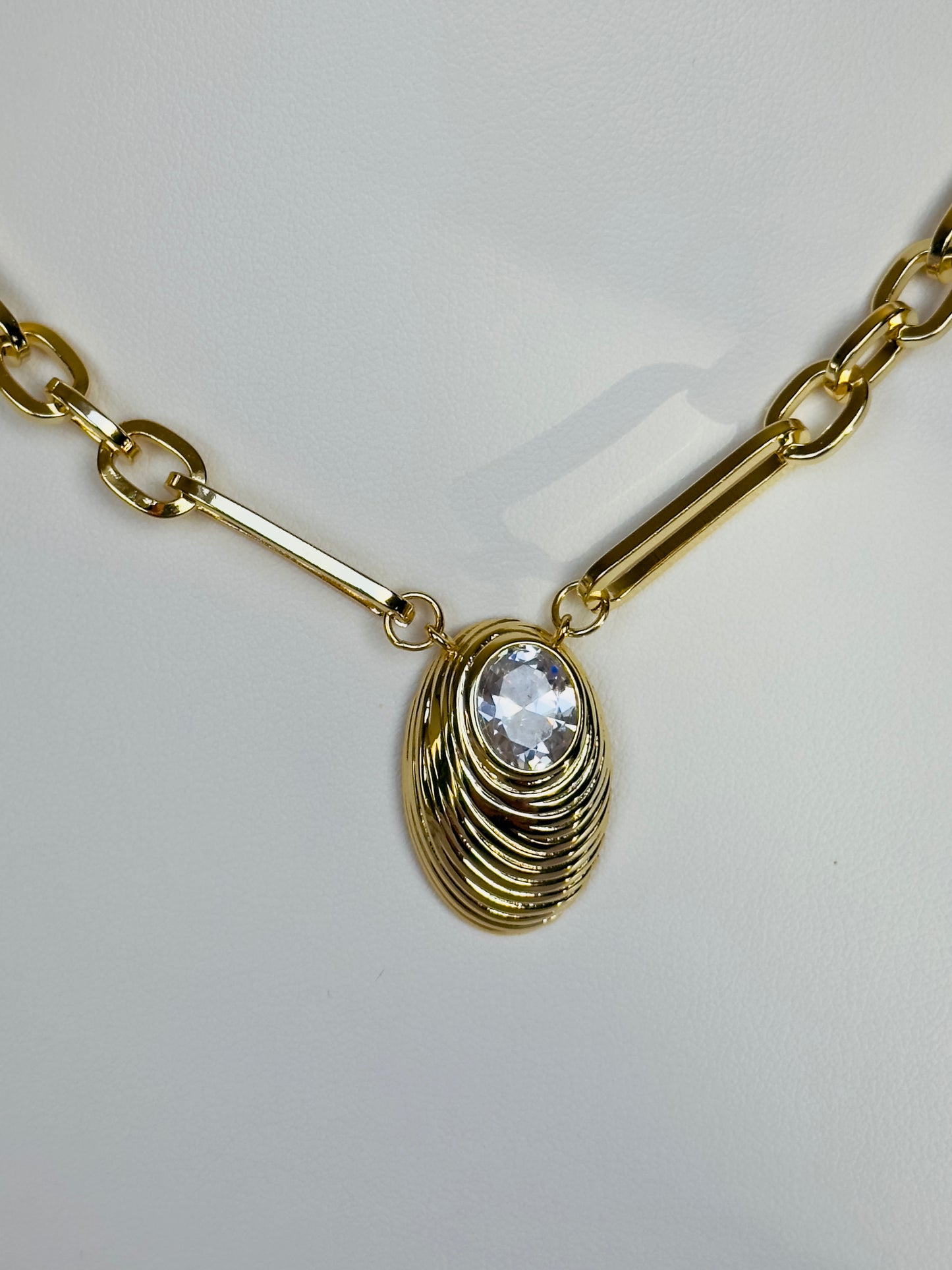 Diamond Shell Necklace