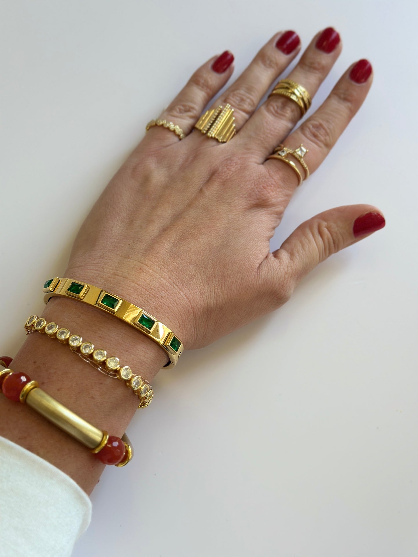 Cat's Eye Rust Bracelet