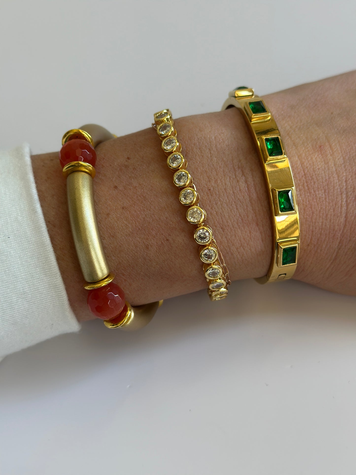 Cat's Eye Rust Bracelet