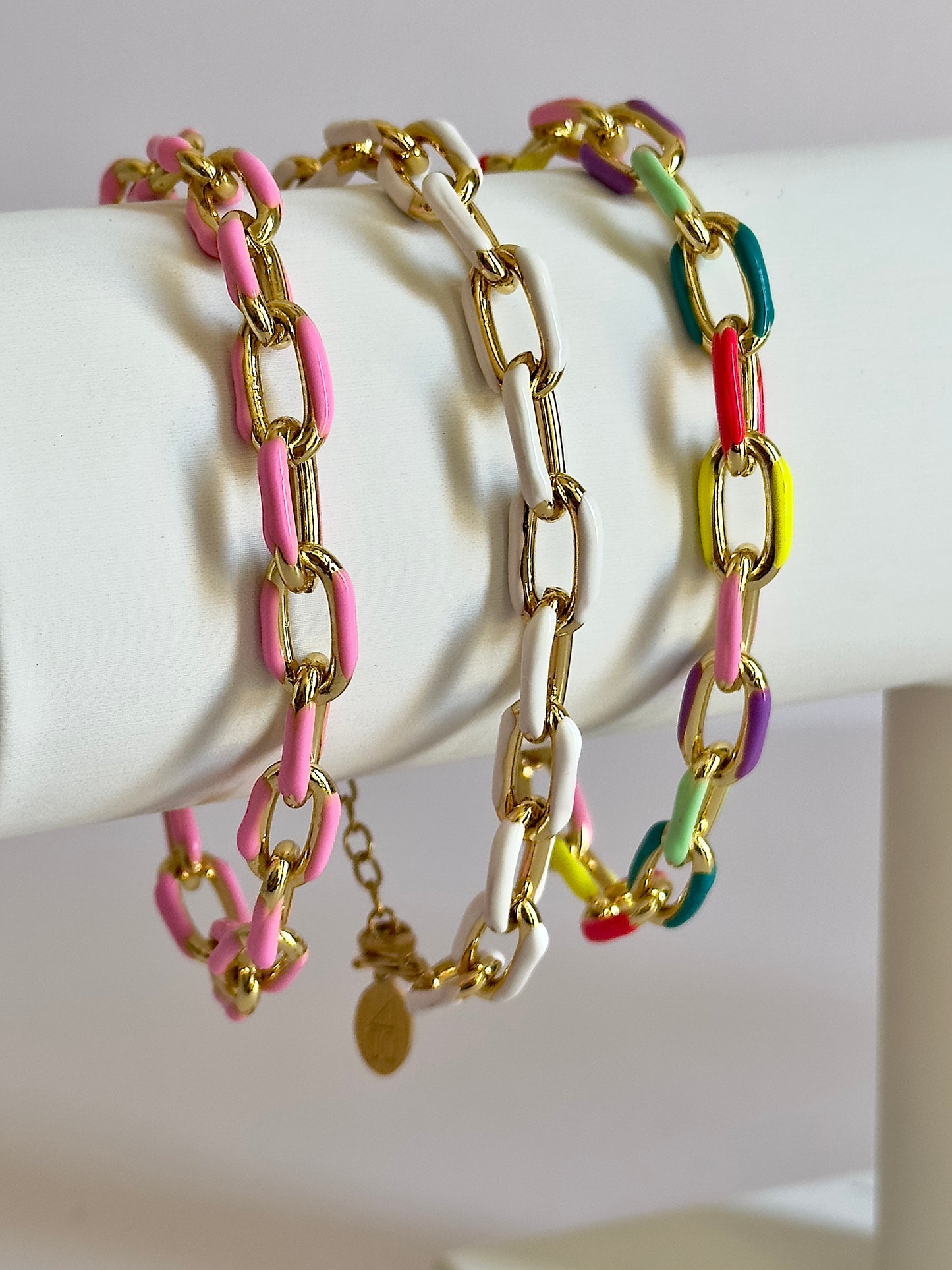 Penny Pink Chain Bracelet