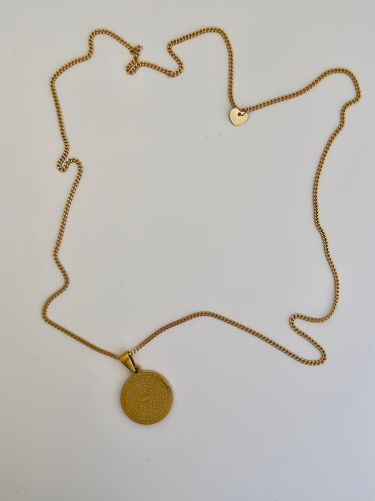 Prayer Warrior in Gold Necklace