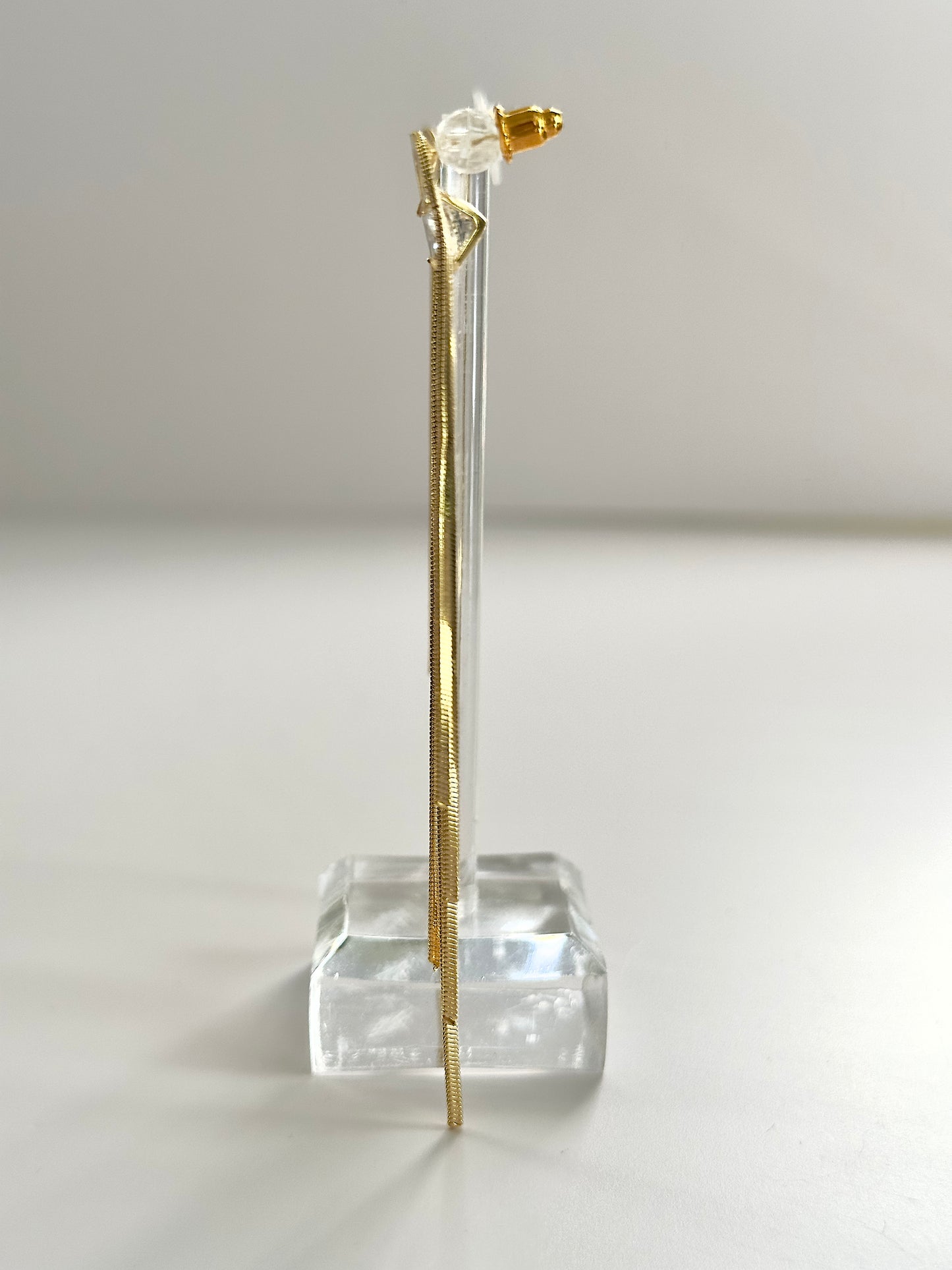 Fold Over Gold Earring