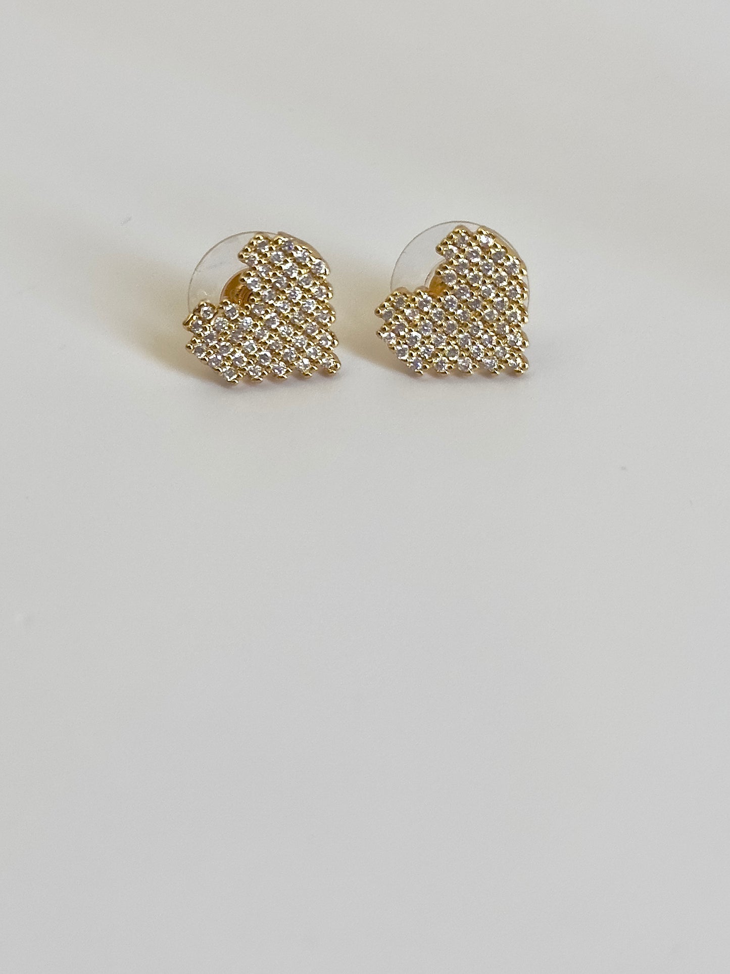 Hearted Stud Earrings