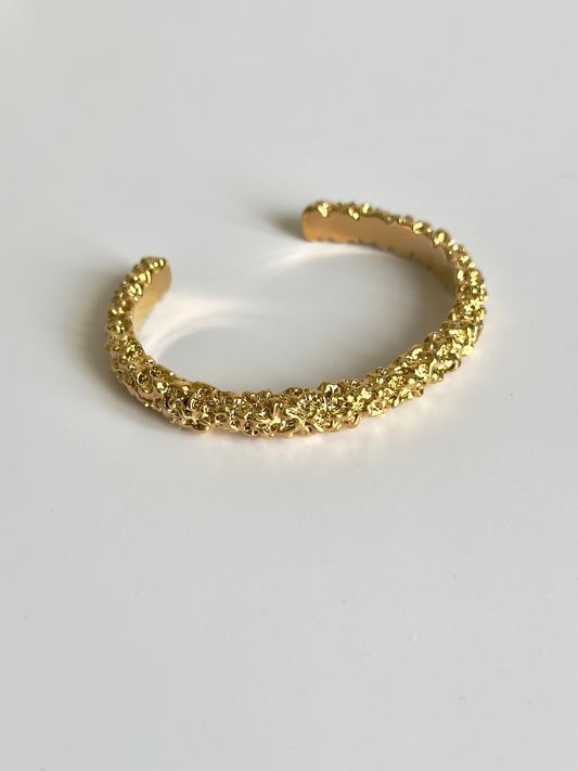 Hammered Gold Cuff