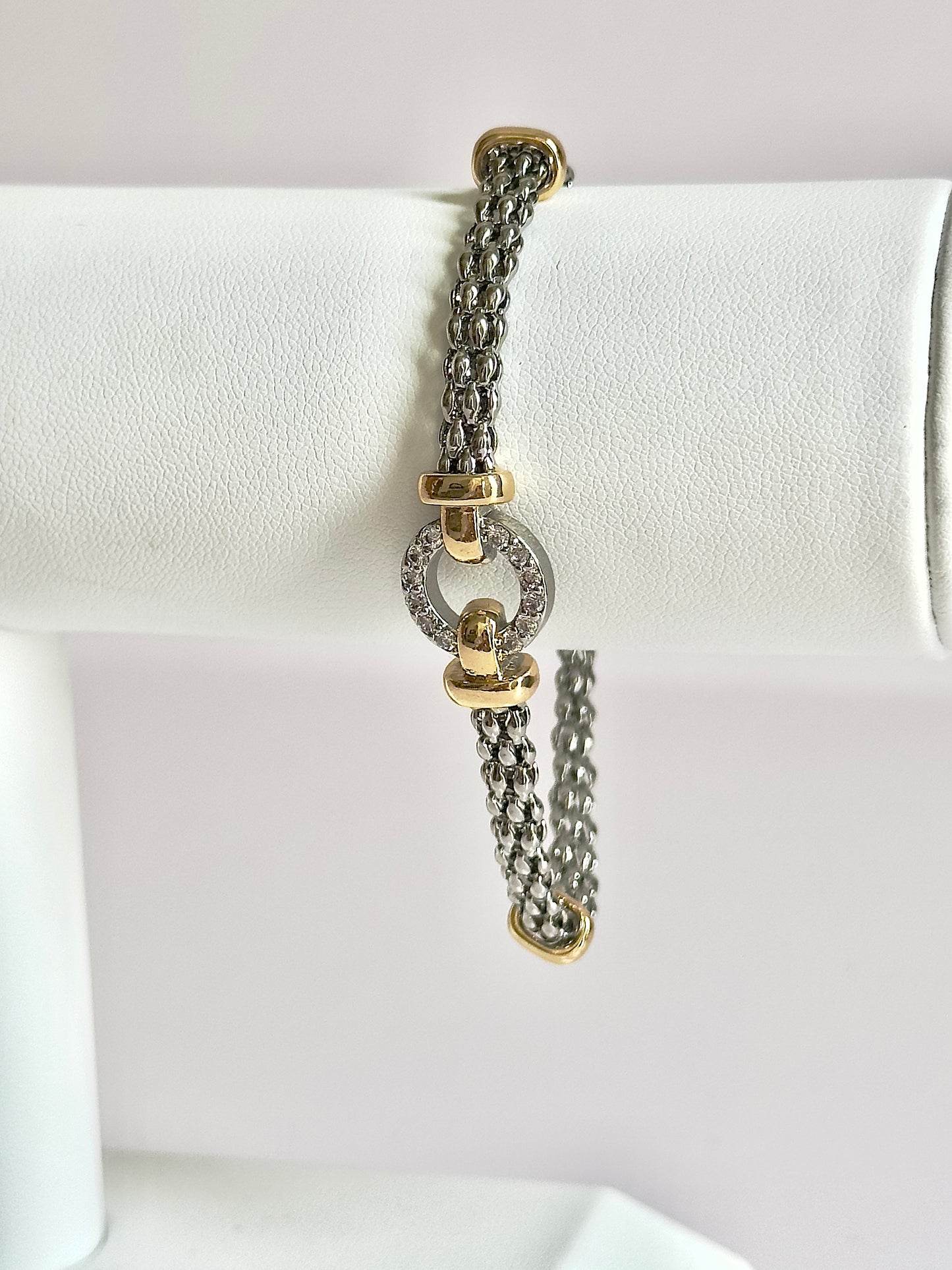 Beaded Silver Bracelet