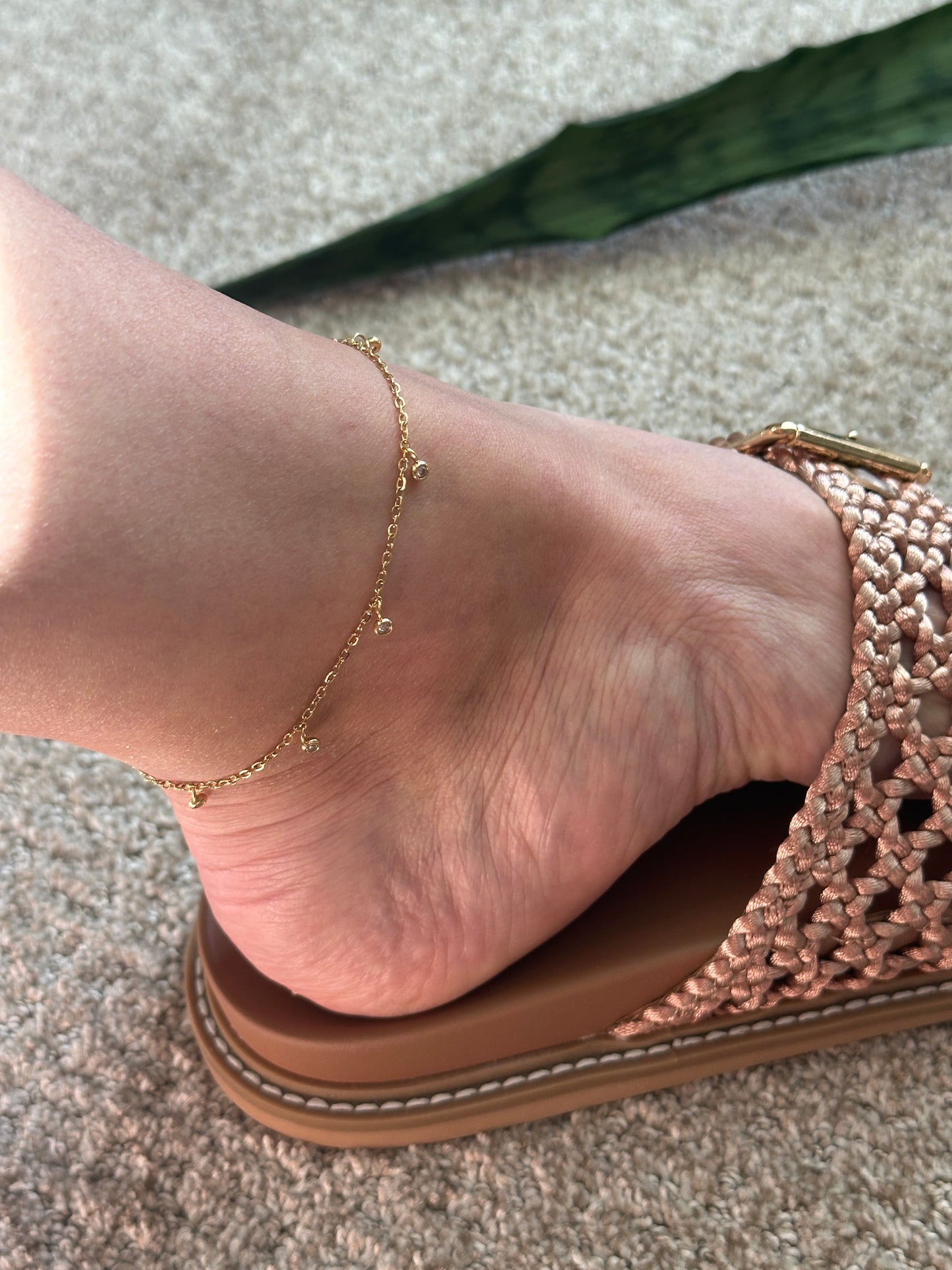 Dainty Bling Anklet