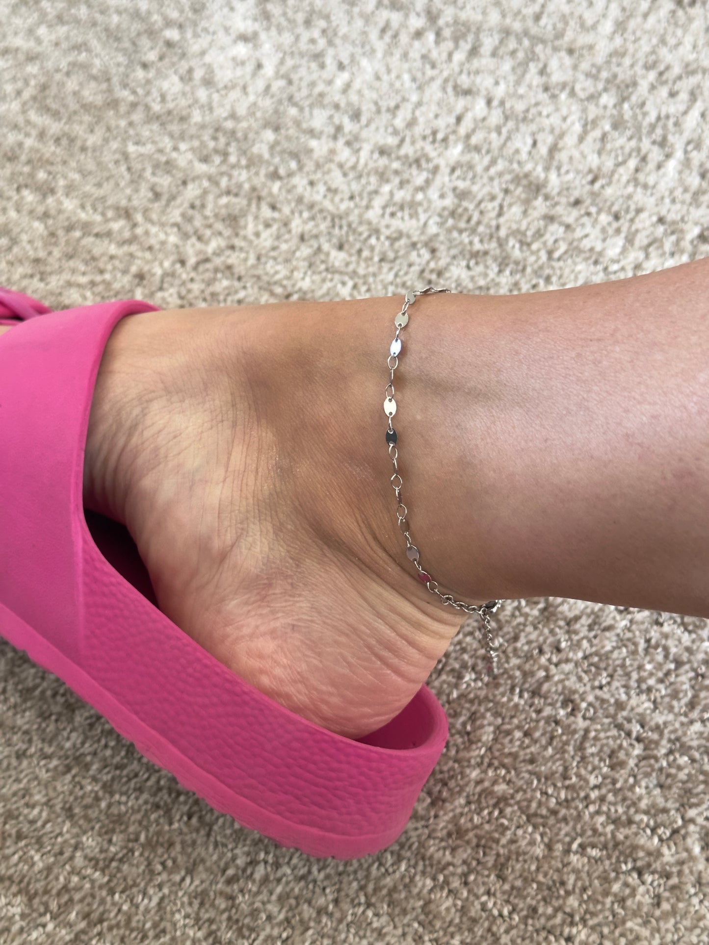 Silver Link Anklet