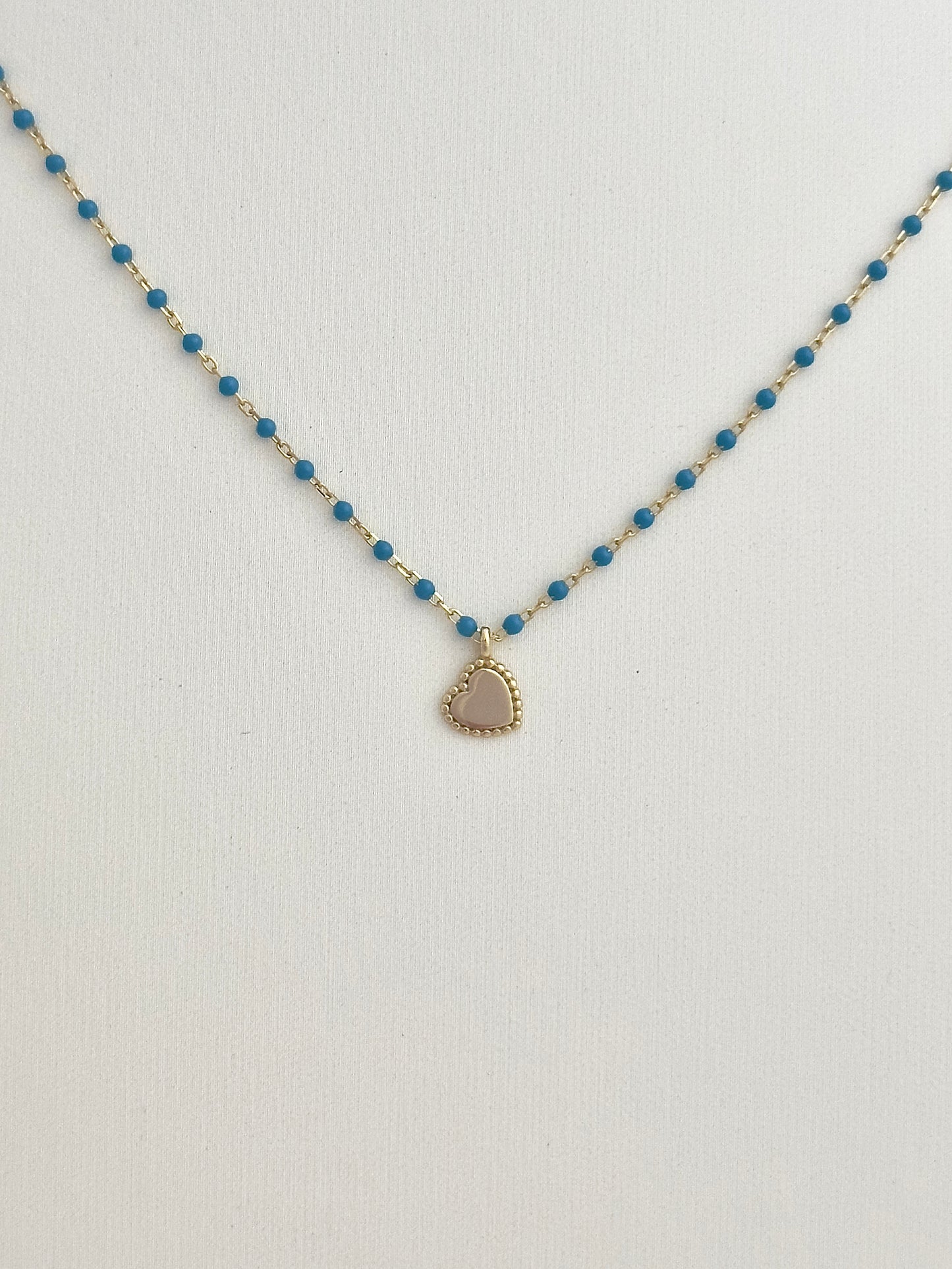 Delicate Blue Beaded Necklace