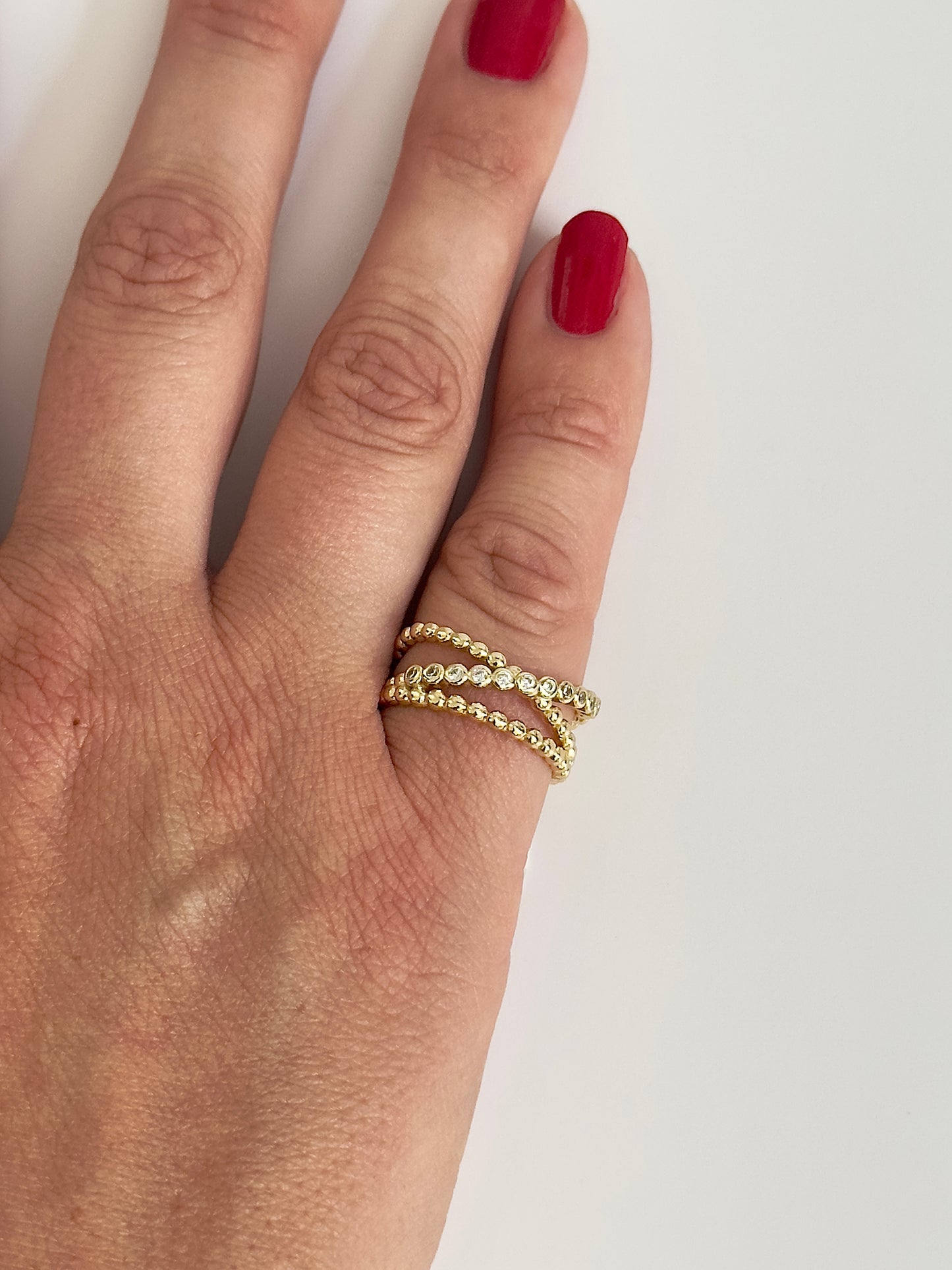 Beaded Layered Ring