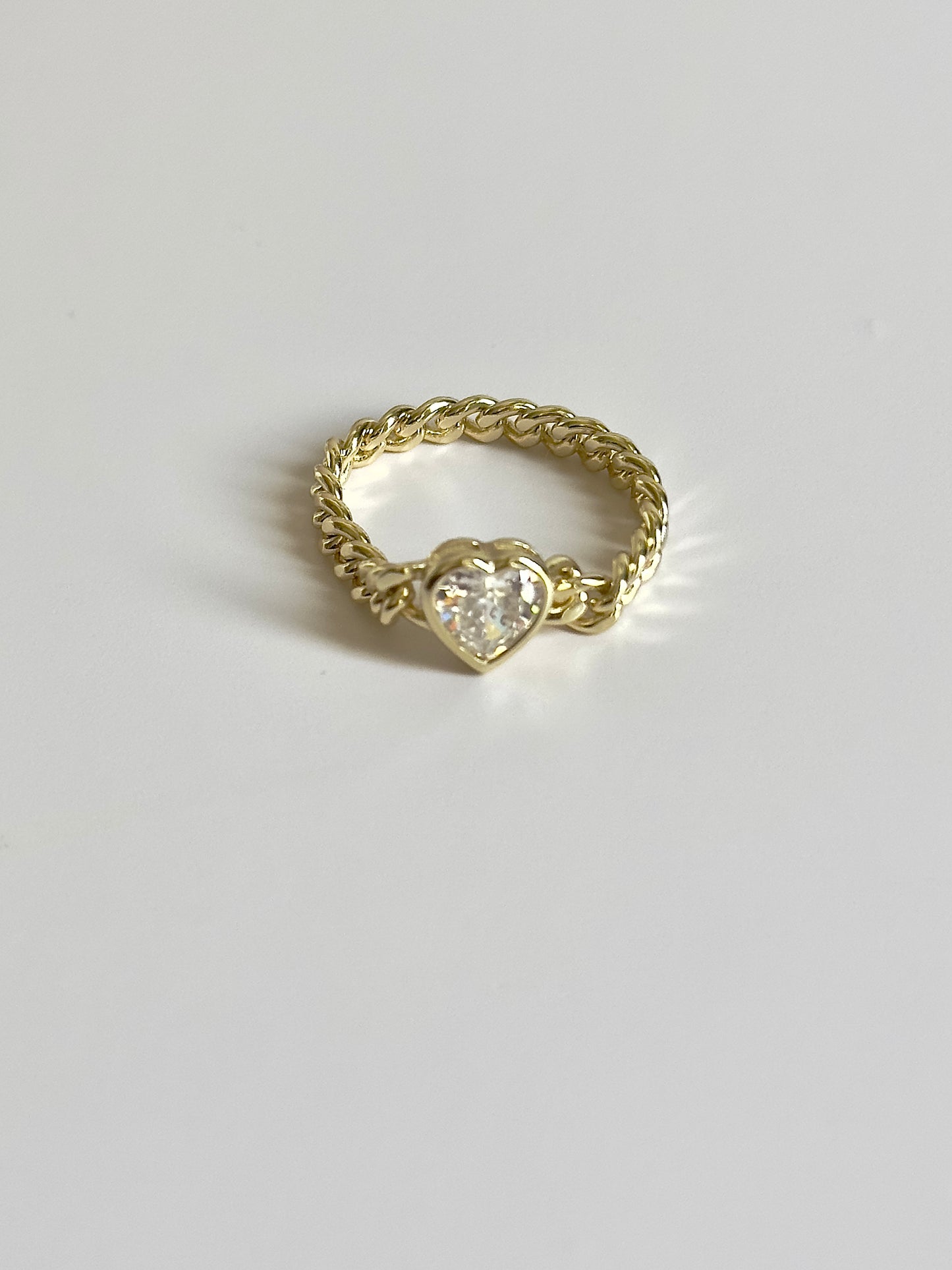 Heart Chain Ring