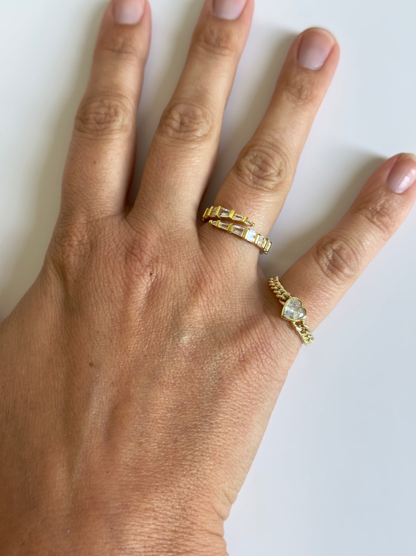 Heart Chain Ring